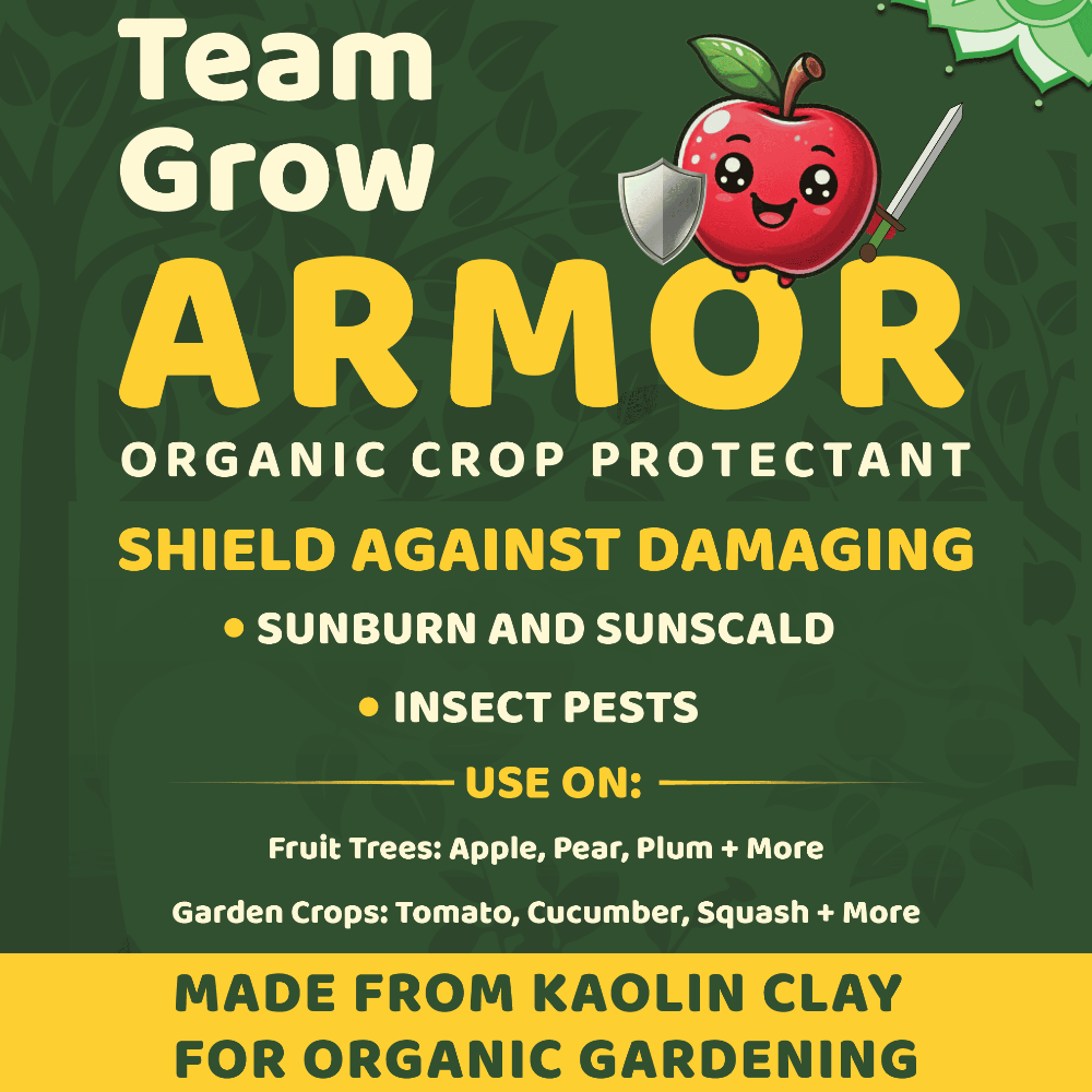 kaolin clay garden spray Team Grow Armor — Organic Crop Protectant (Kaolin Clay)