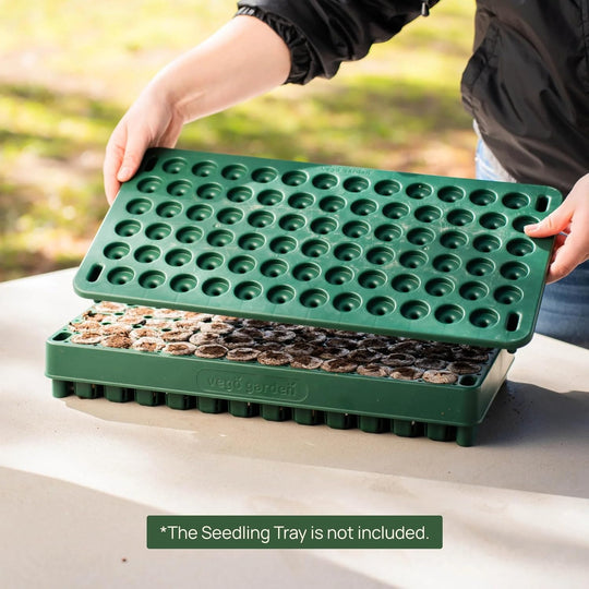 Seedling Popper Tool, 10" x 20" 3-in-1 Plant & Pop Board, Perfect for Use with Stackable Seedling Trays
