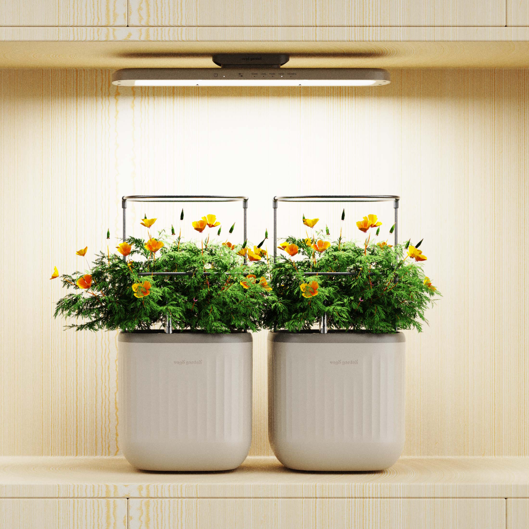 herb planter with grow light Classic Grow Light, 2-Pack