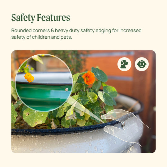 Safety Features: Rounded corners & heavy duty safety edging for increased safety of children and pets.