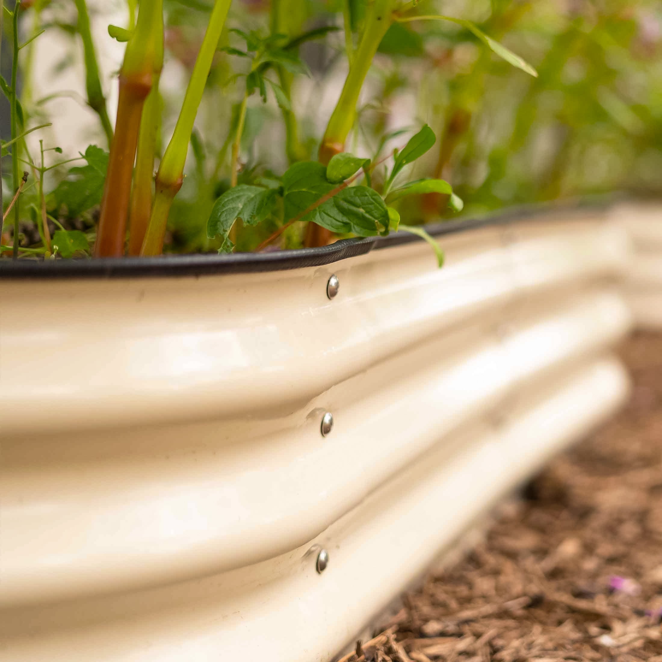 11" Tall 4 In 1 Small Modular Metal Raised Garden Bed Kit - Team Grow