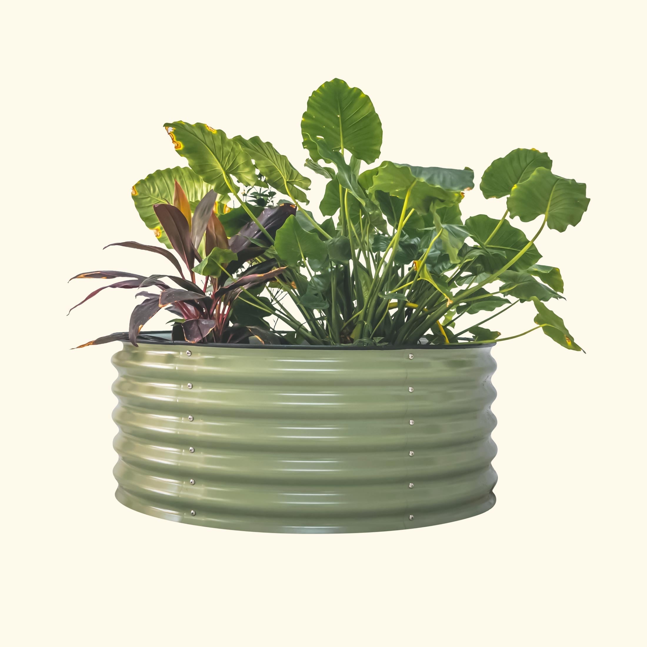 17" Tall 42" Wide Round Metal Raised Garden Bed Kit - Team Grow