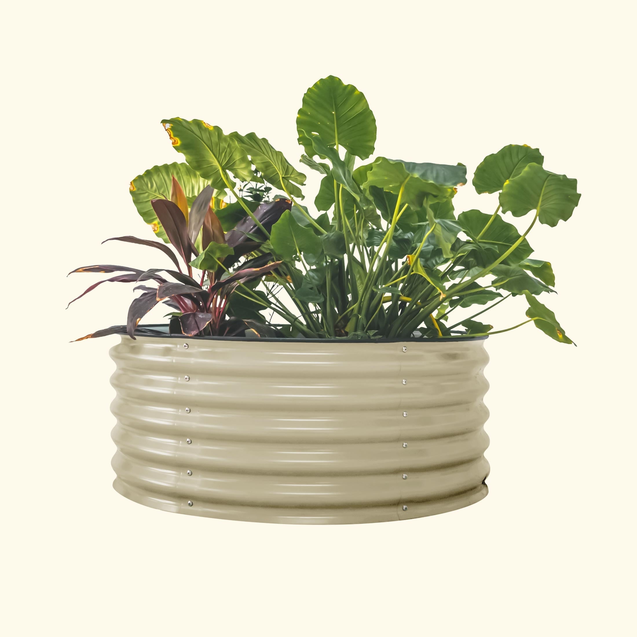 17" Tall 42" Wide Round Metal Raised Garden Bed Kit - Team Grow