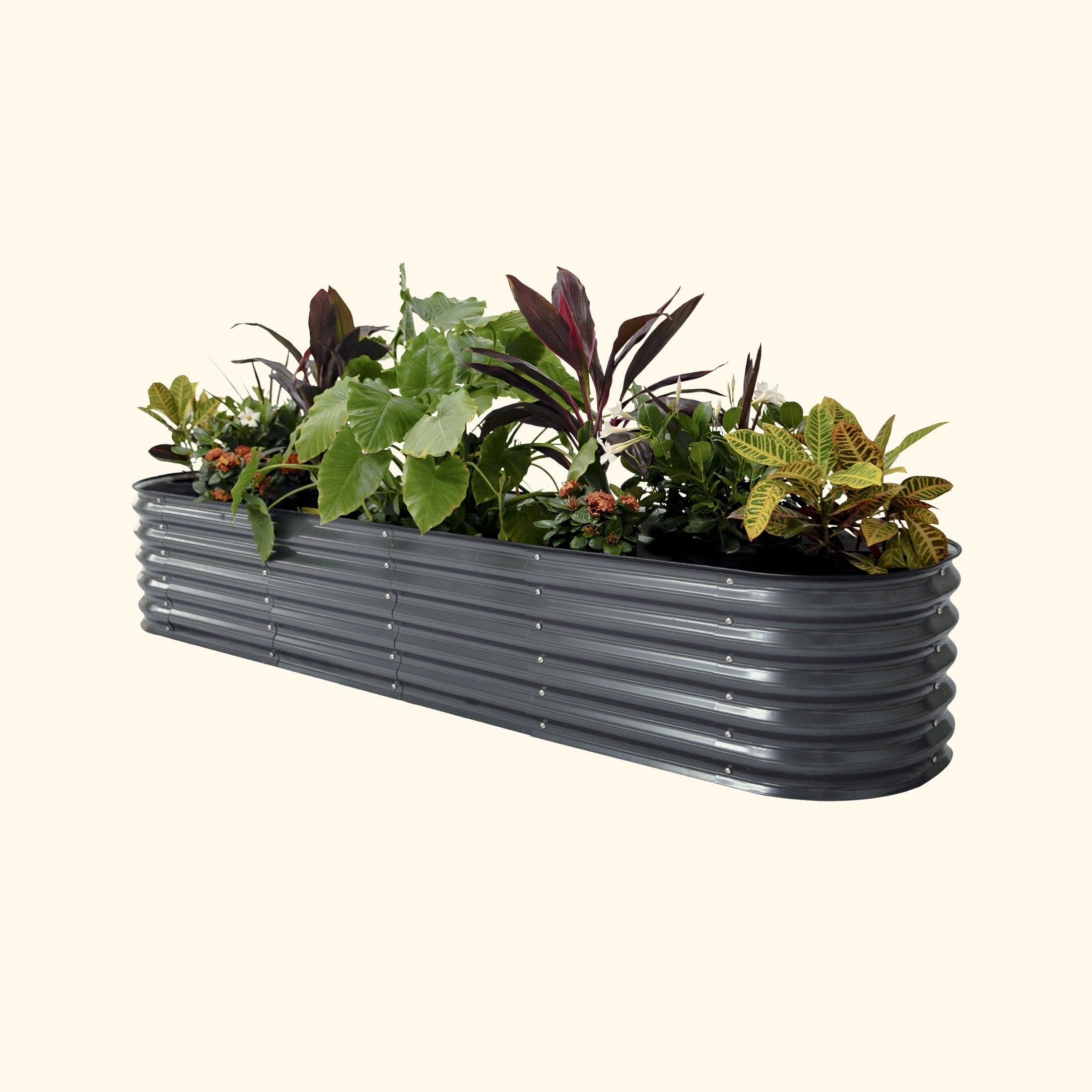 17" Tall 9 In 1 Large Modular Metal Raised Garden Bed Kit - Team Grow