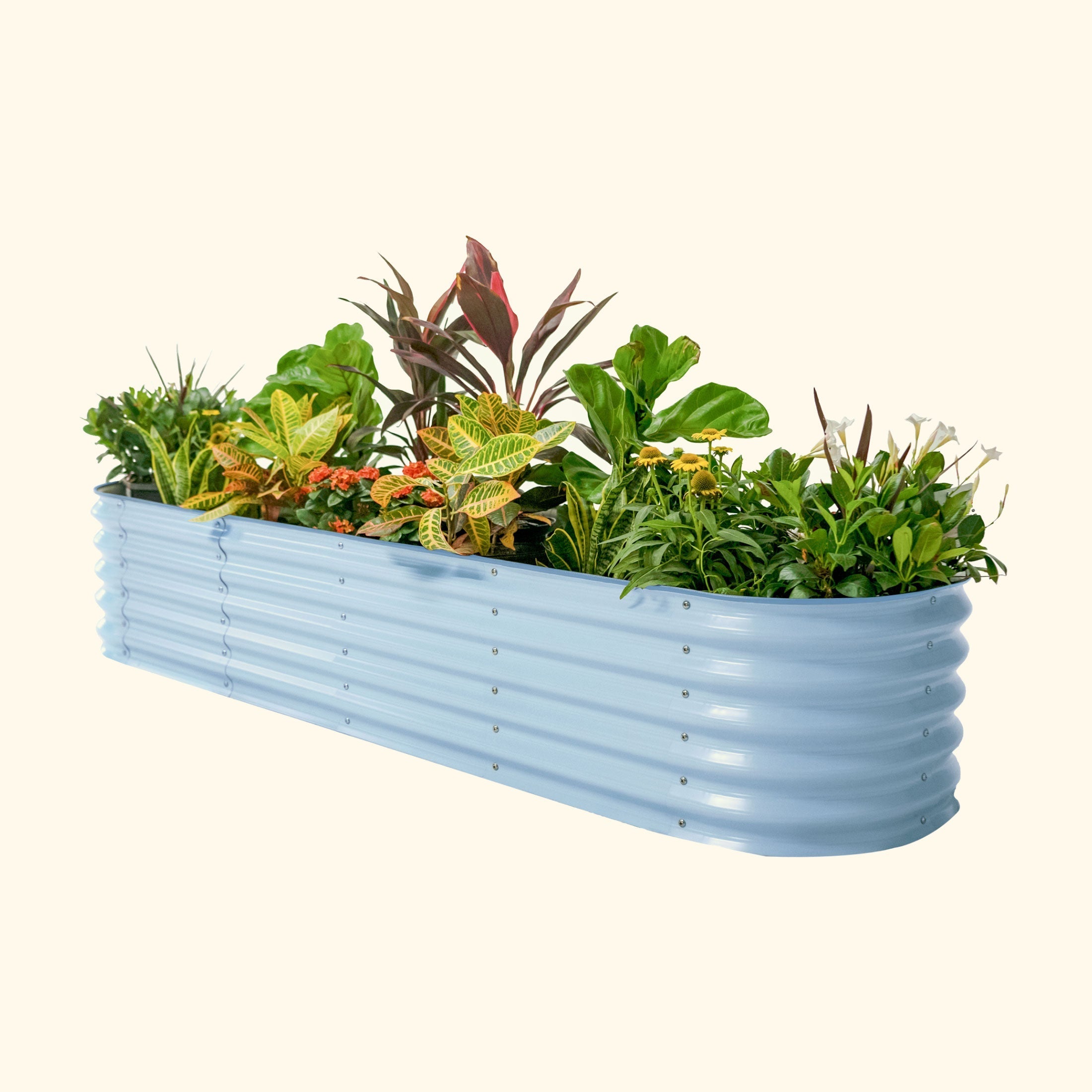 17" Tall 9 In 1 Large Modular Metal Raised Garden Bed Kit - Team Grow