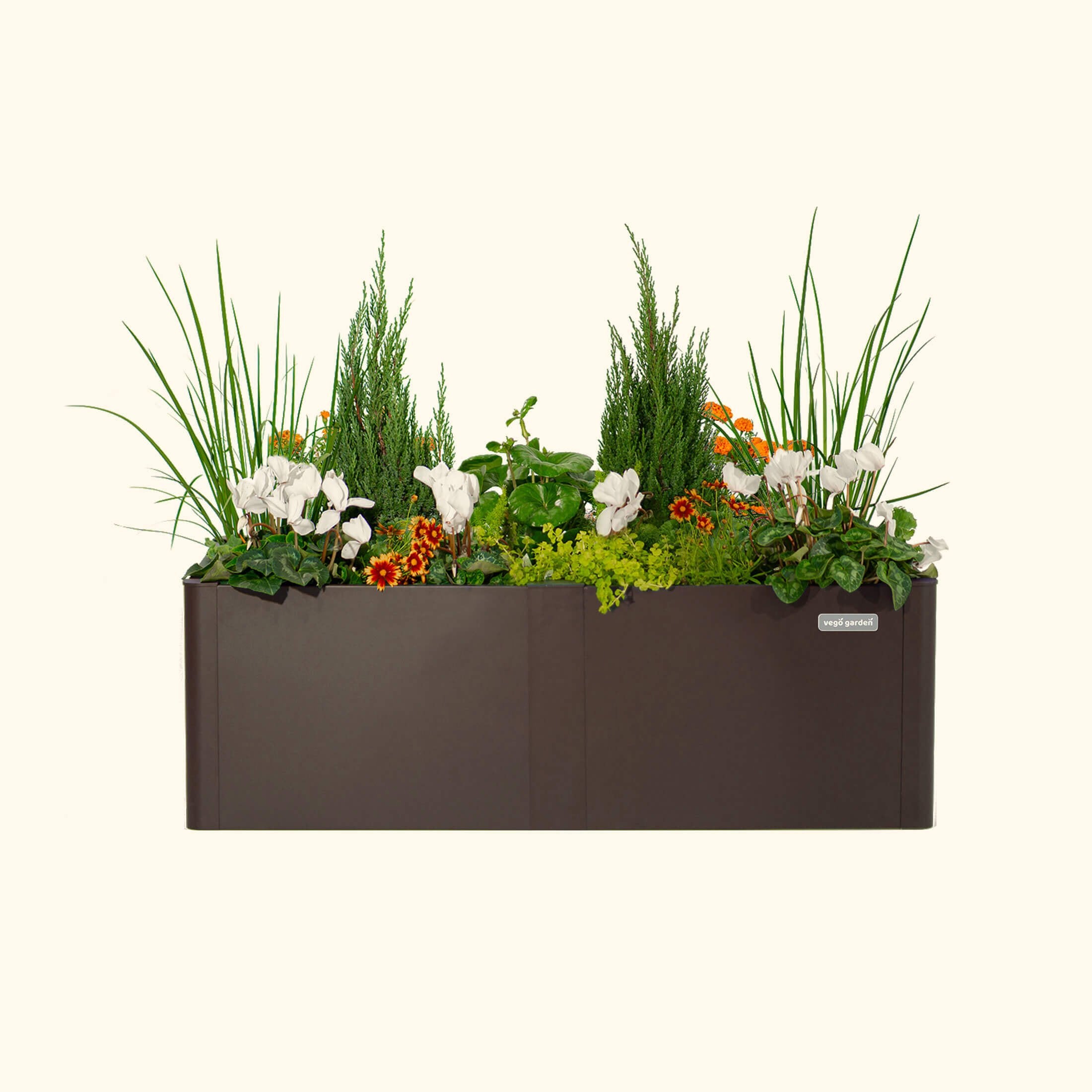 17" Tall Modern 27" x 53" Metal Raised Garden Bed - Team Grow