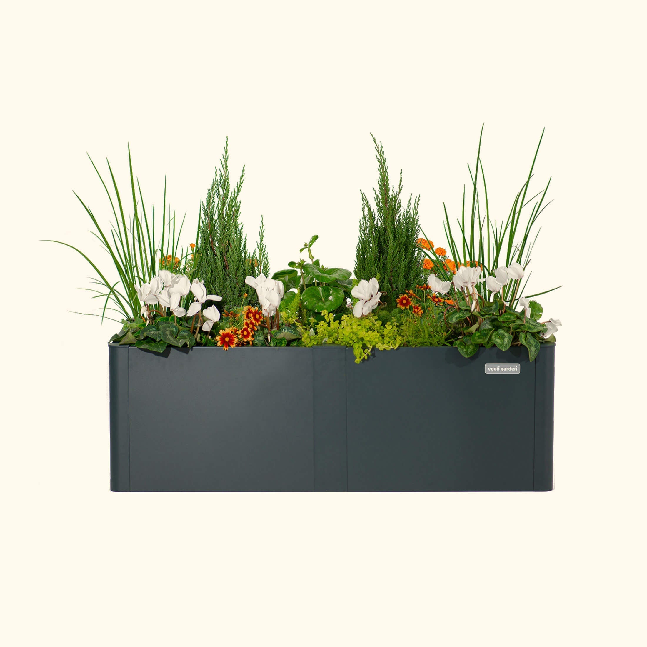 17" Tall Modern 27" x 53" Metal Raised Garden Bed - Team Grow