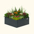 17" Tall Modern 42" x 42" Metal Raised Garden Bed - Team Grow