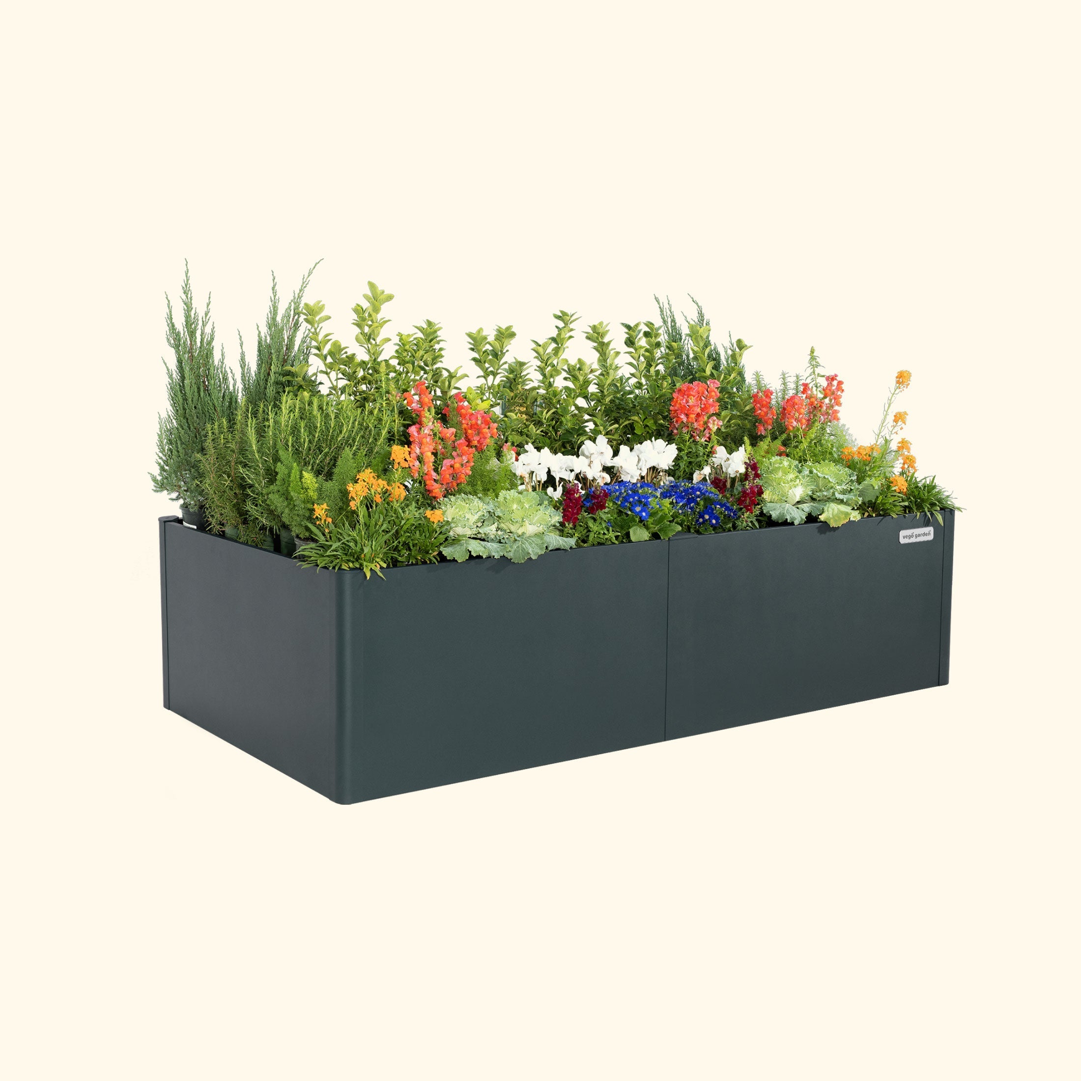 17" Tall Modern 42" x 83" Metal Raised Garden Bed - Team Grow