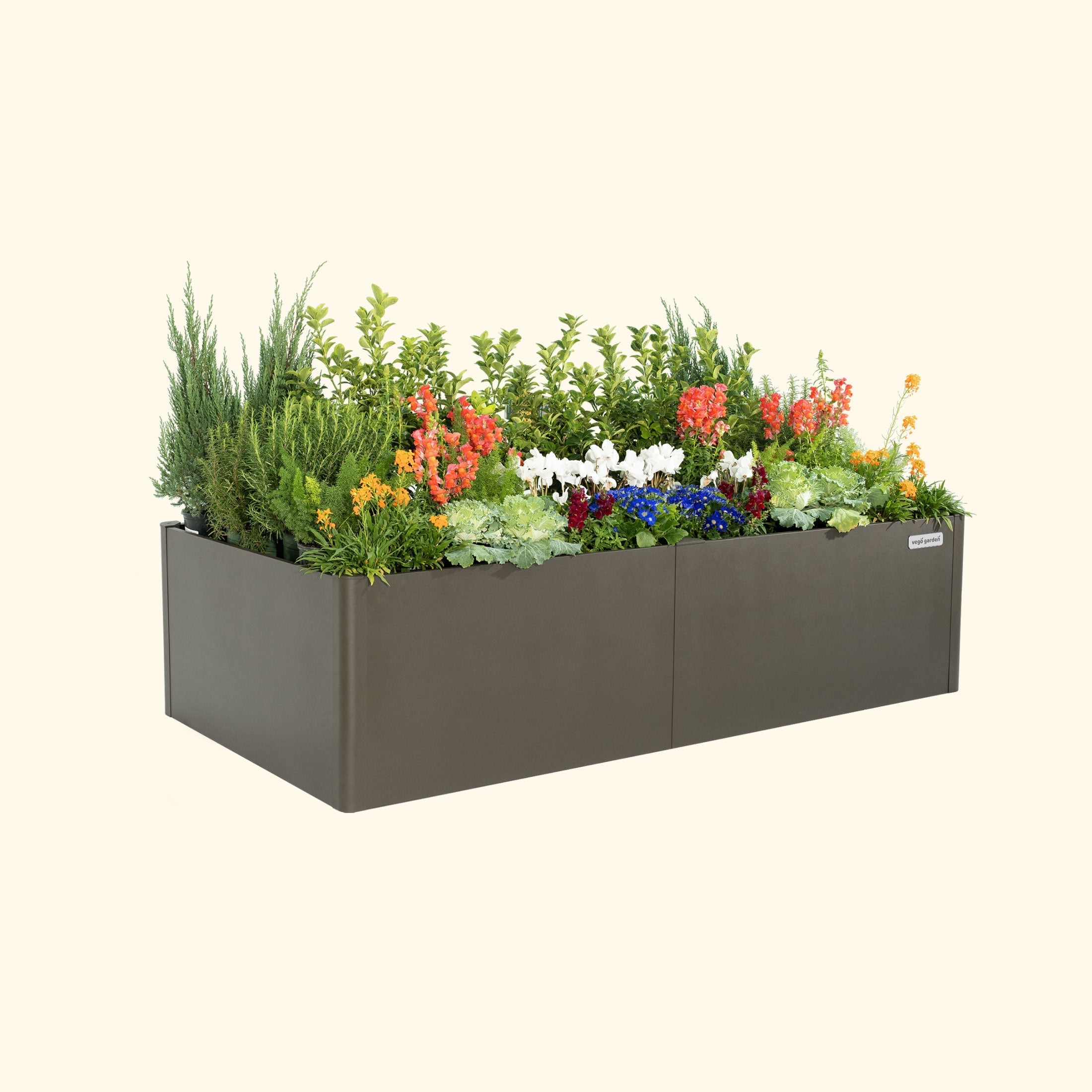 17" Tall Modern 42" x 83" Metal Raised Garden Bed - Team Grow