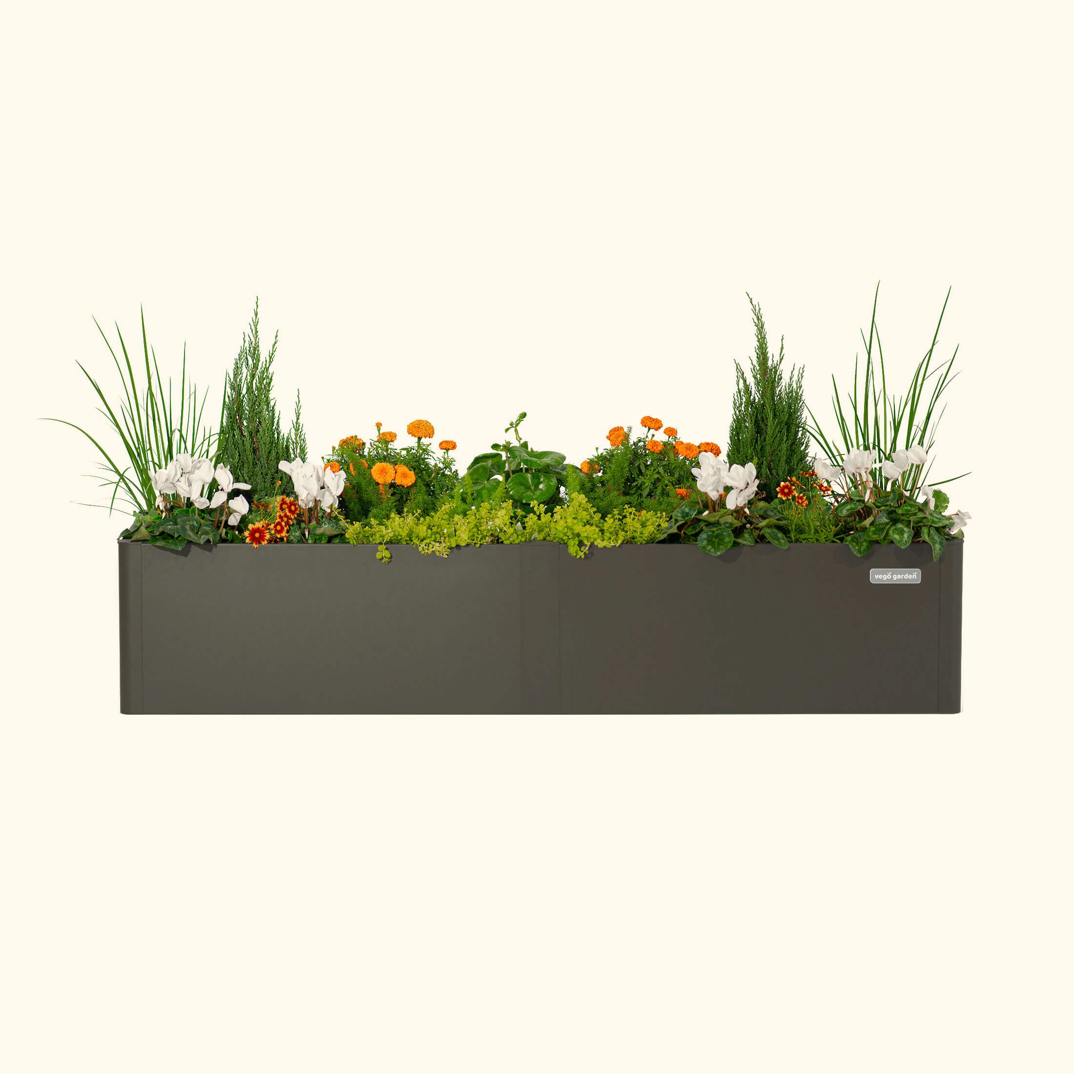 17" Tall Modern 42" x 83" Metal Raised Garden Bed - Team Grow