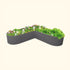 17" Tall L-Shaped Raised Garden Bed Kit - Large Size