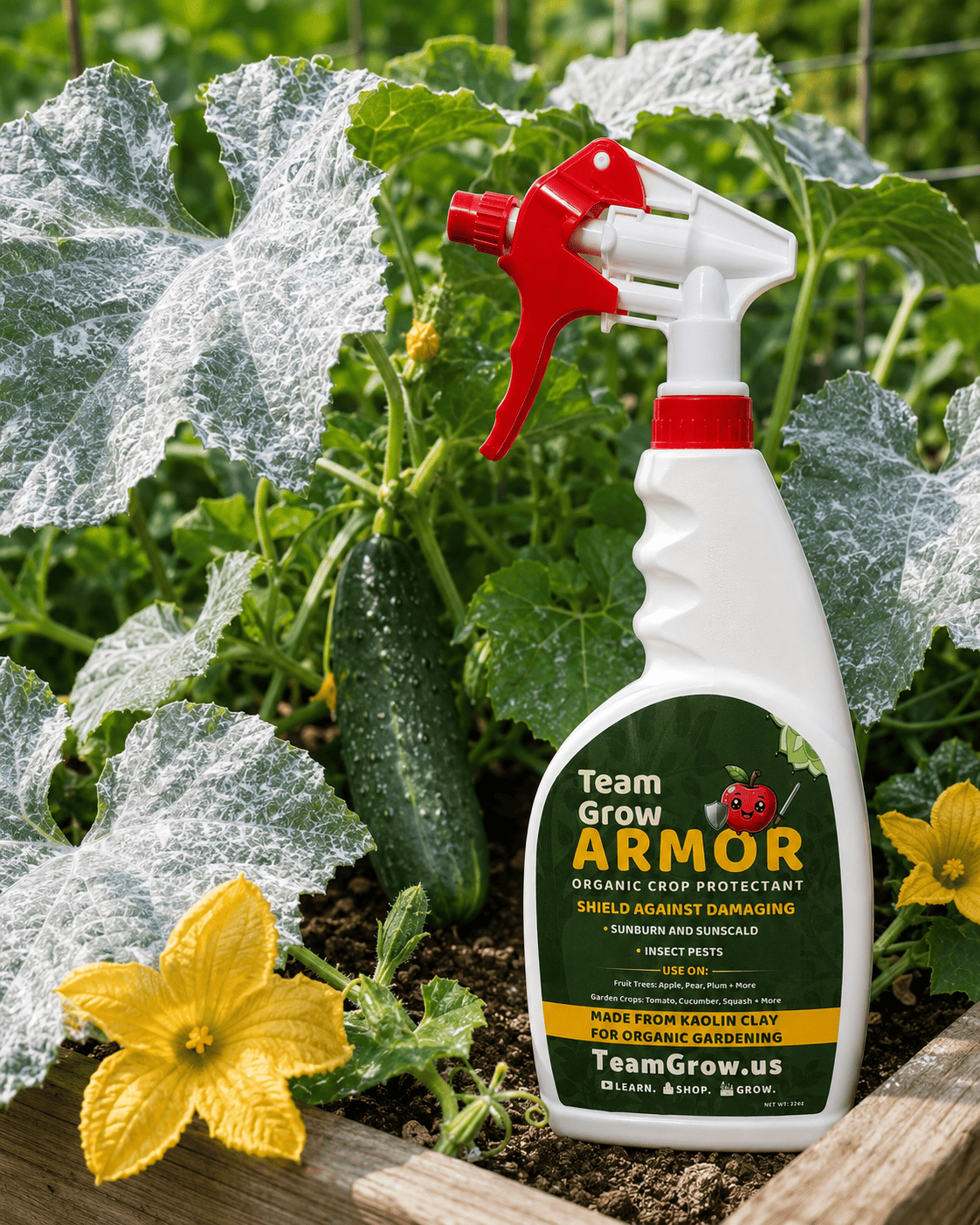 Team Grow Armor — Organic Crop Protectant (Kaolin Clay) | FREE Shipping
