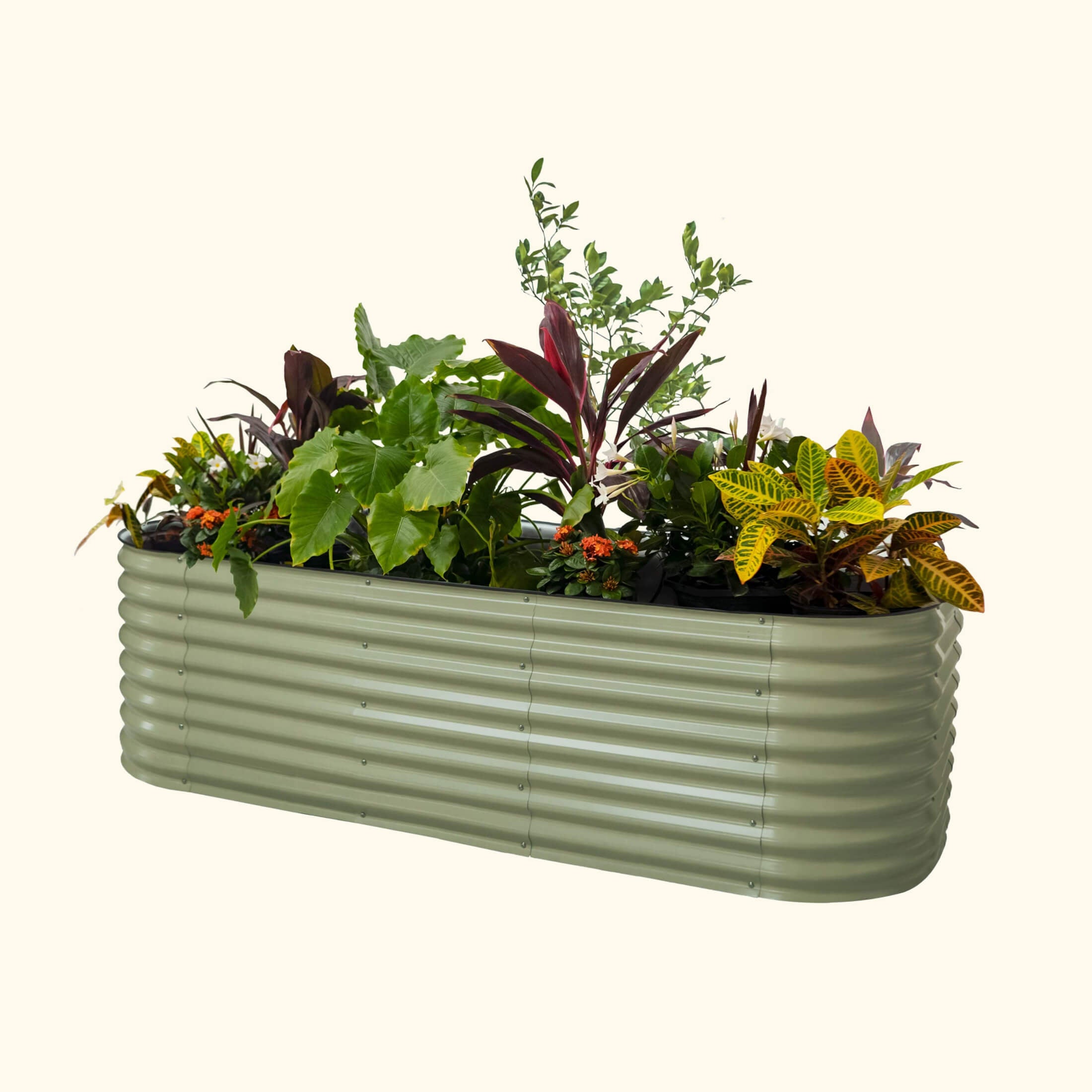 26" Tall 10 In 1 Jumbo Modular Metal Raised Garden Bed Kit - Team Grow