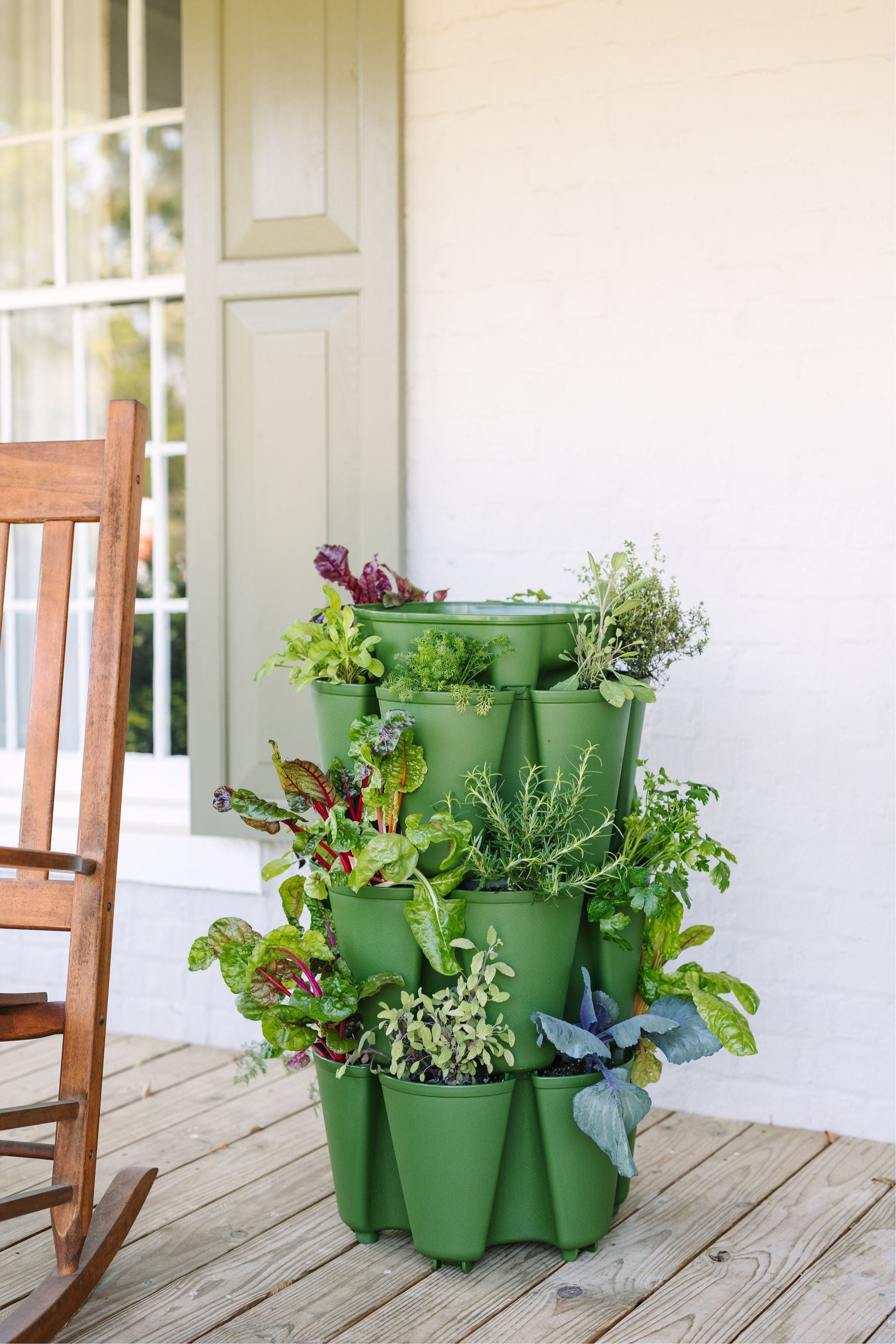 3 Tier GreenStalk Garden Original Vertical Planter - Basic Texture - Team Grow