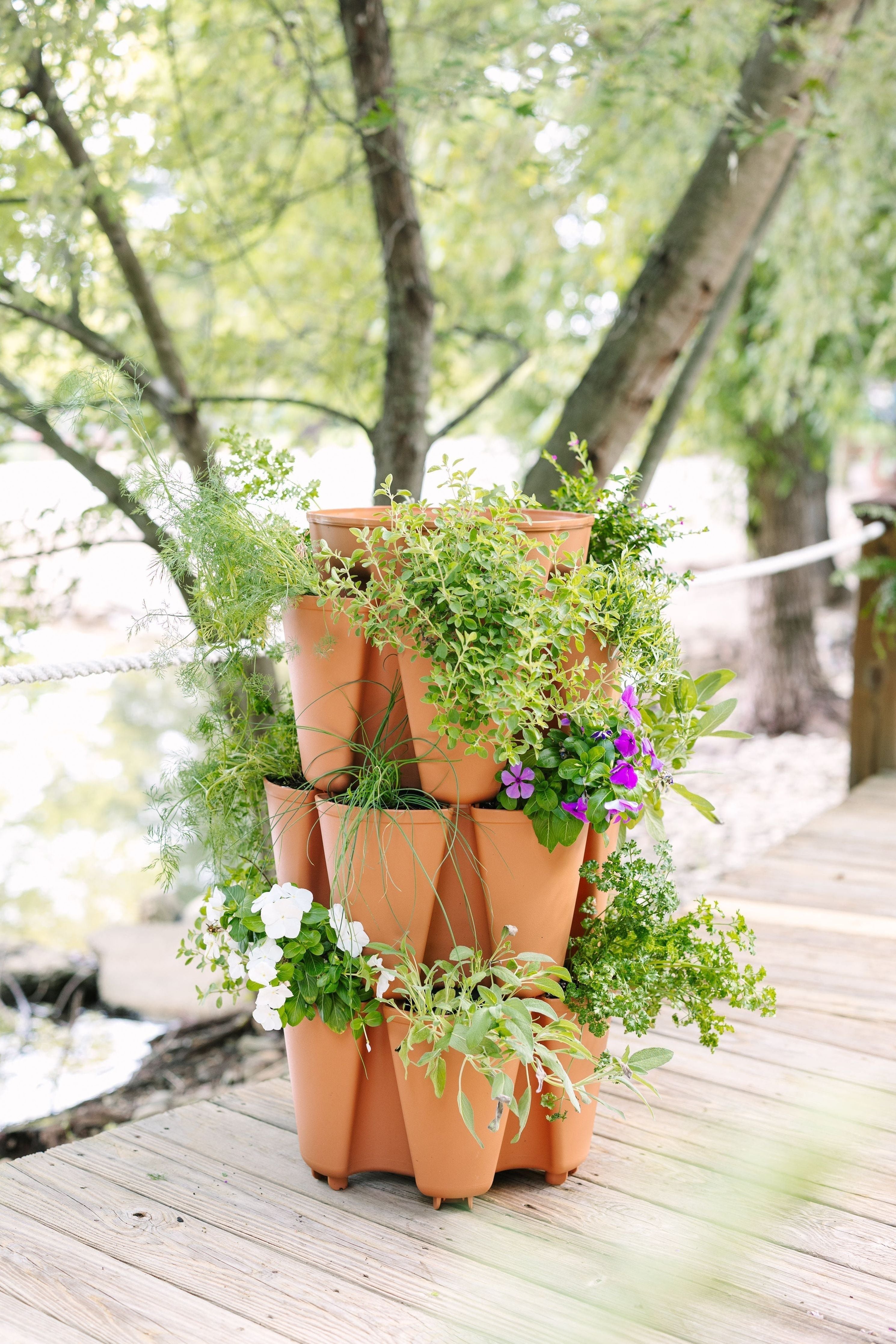 3 pot planter 3 Tier GreenStalk Garden Original Vertical Planter