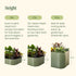 32" Extra Tall 4 In 1 Small Modular Metal Raised Garden Bed Kit - Team Grow