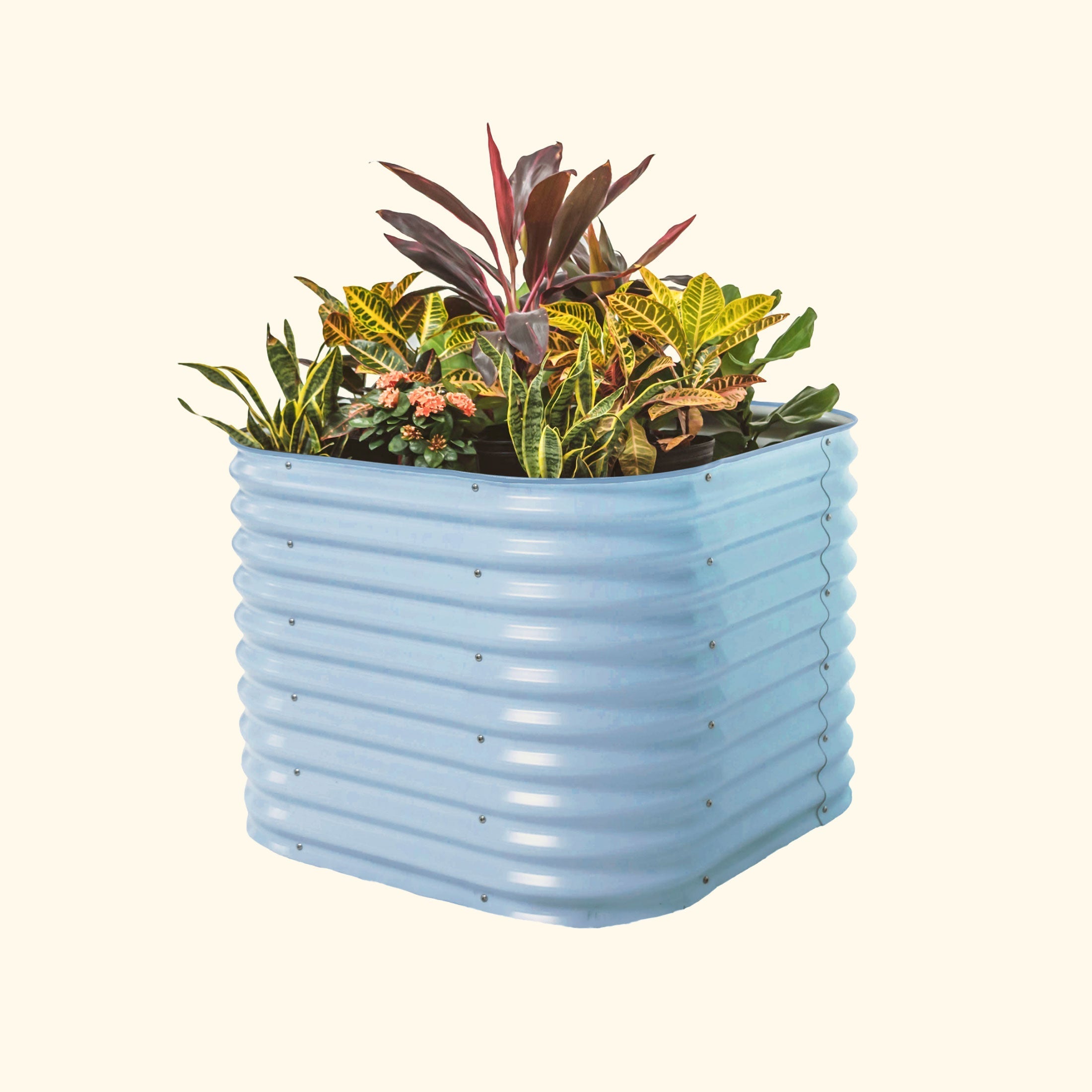 32" Extra Tall 4 In 1 Small Modular Metal Raised Garden Bed Kit - Team Grow