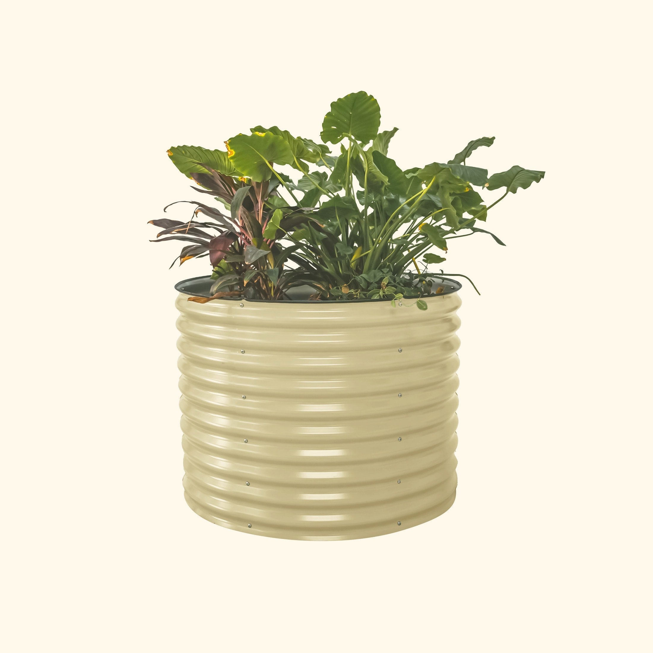 32" Extra Tall 42" Wide Round Metal Raised Garden Bed Kit - Team Grow