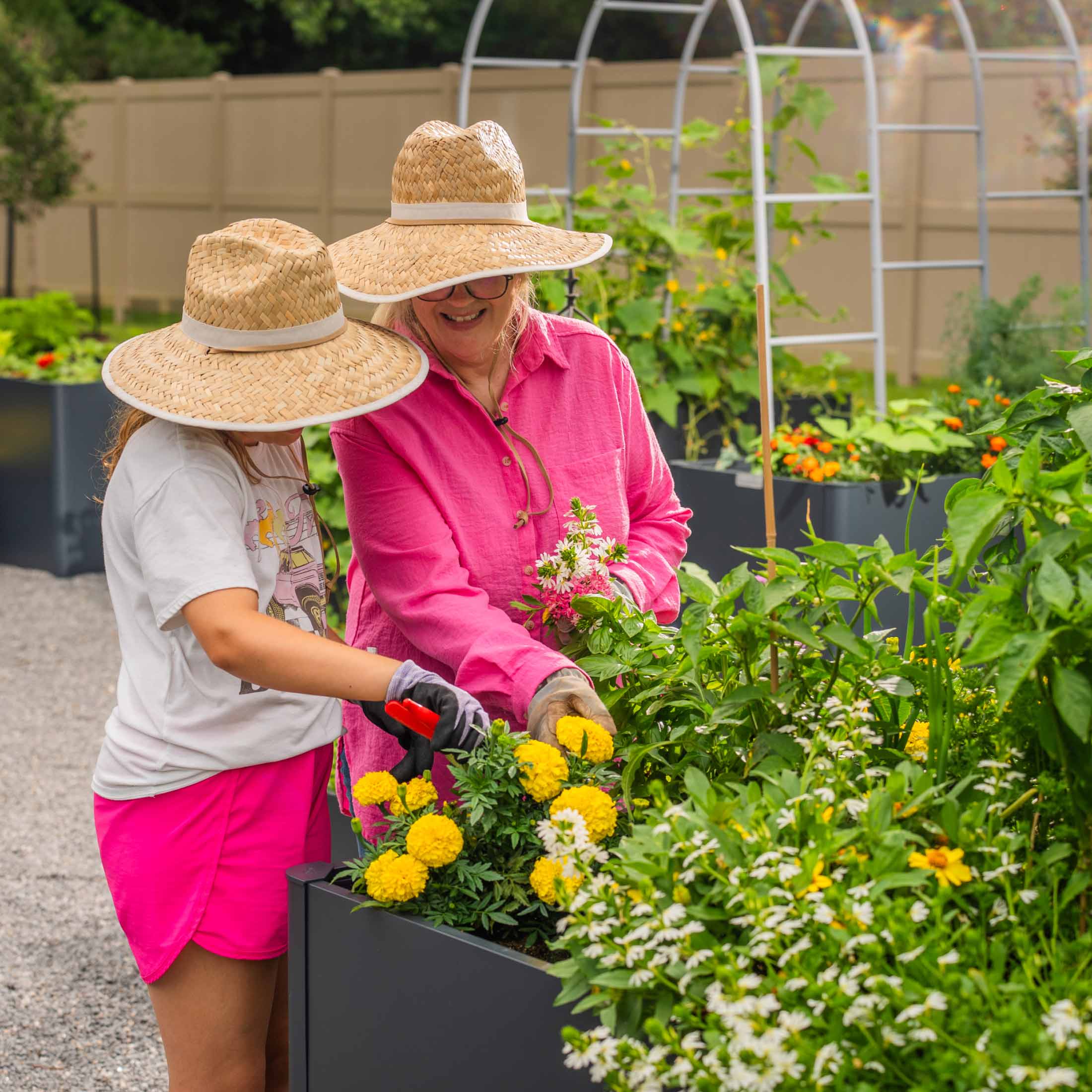 32" Extra Tall Modern 27" x 53" Metal Raised Garden Bed - Team Grow