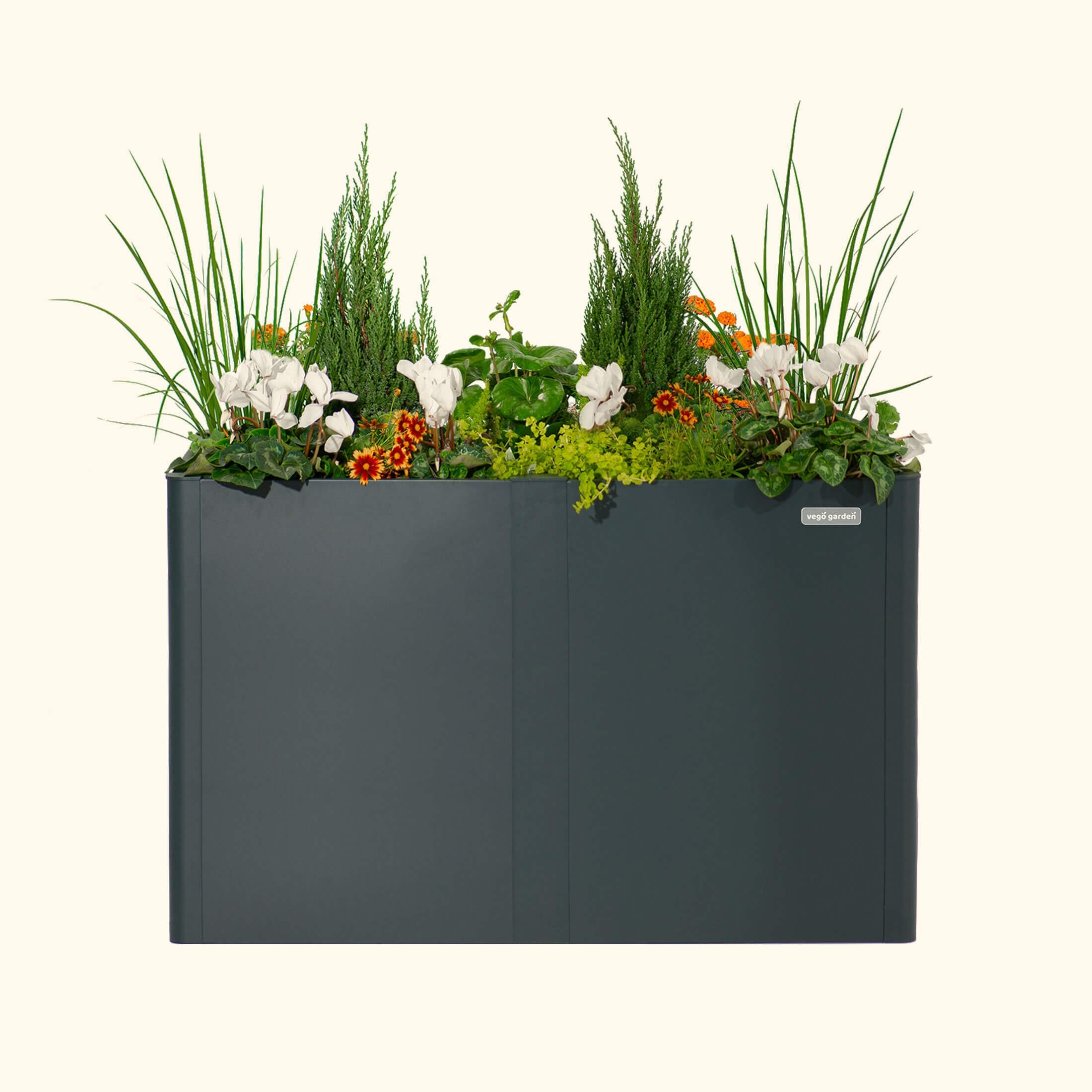 32" Extra Tall Modern 27" x 53" Metal Raised Garden Bed - Team Grow