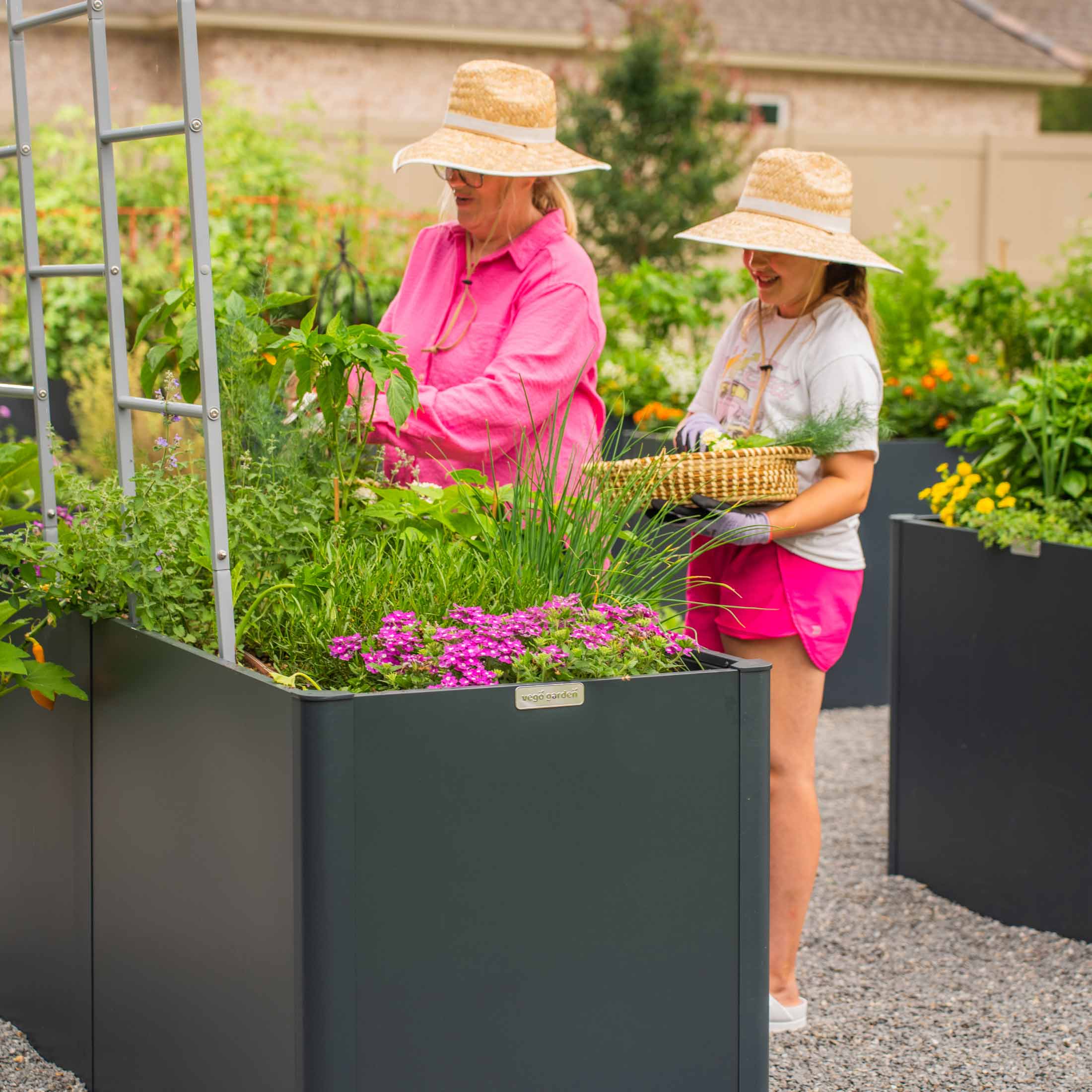 32" Extra Tall Modern 27" x 83" Metal Raised Garden Bed - Team Grow