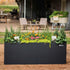 32" Extra Tall Modern 42" x 42" Metal Raised Garden Bed - Team Grow