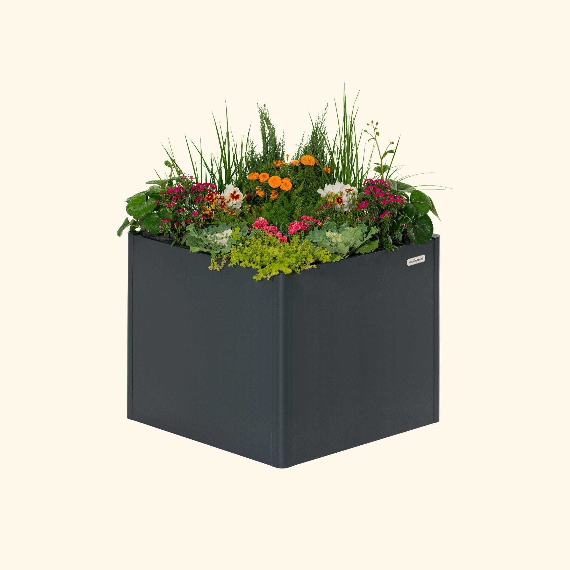 32" Extra Tall Modern 42" x 42" Metal Raised Garden Bed - Team Grow