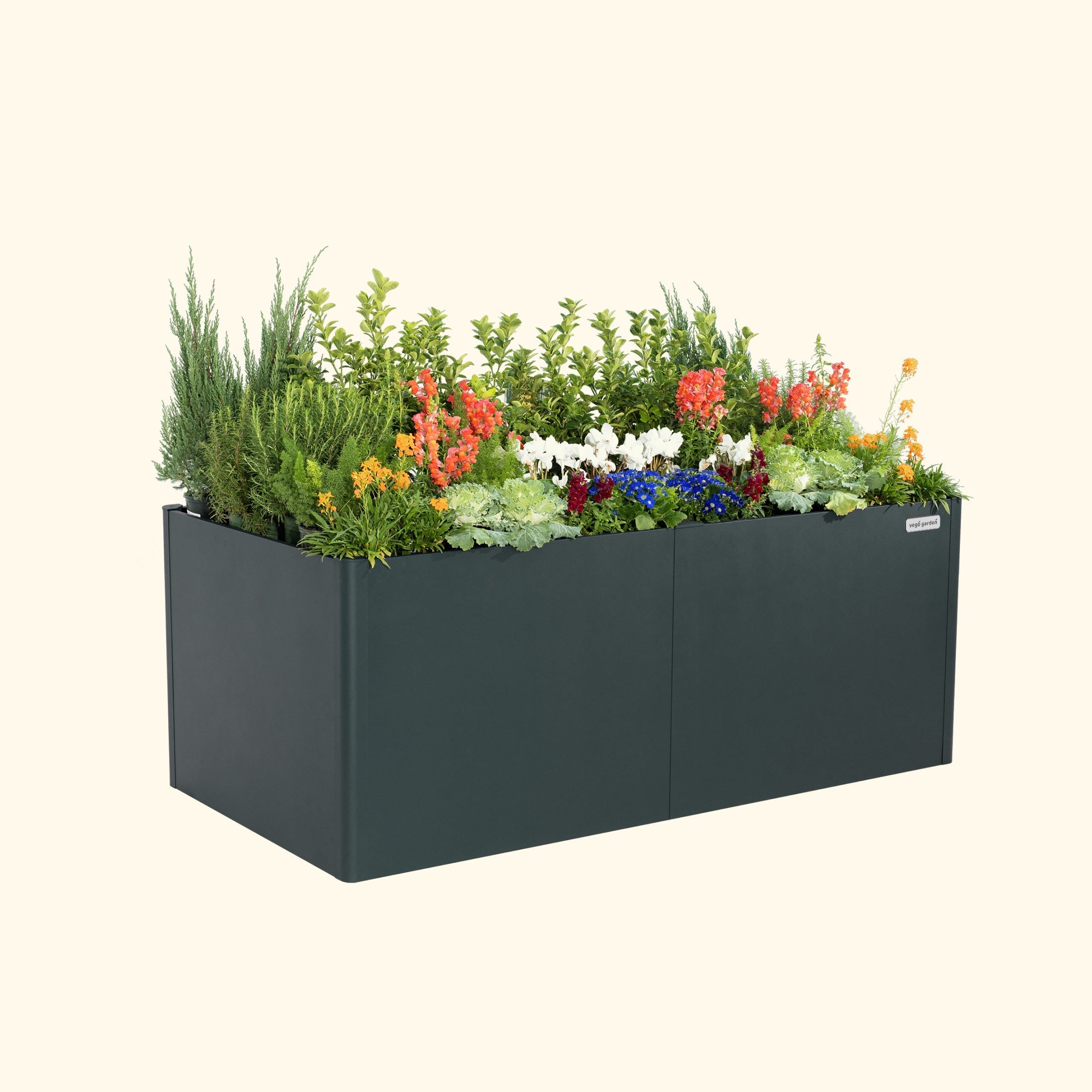 32" Extra Tall Modern 42" x 83" Metal Raised Garden Bed - Team Grow