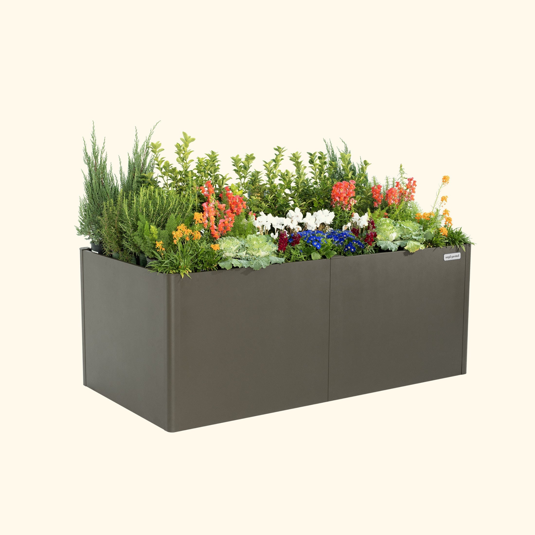 32" Extra Tall Modern 42" x 83" Metal Raised Garden Bed - Team Grow