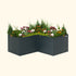 32" Extra Tall Modern L Shape Metal Raised Garden Bed - Team Grow
