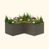 32" Extra Tall Modern L Shape Metal Raised Garden Bed - Team Grow