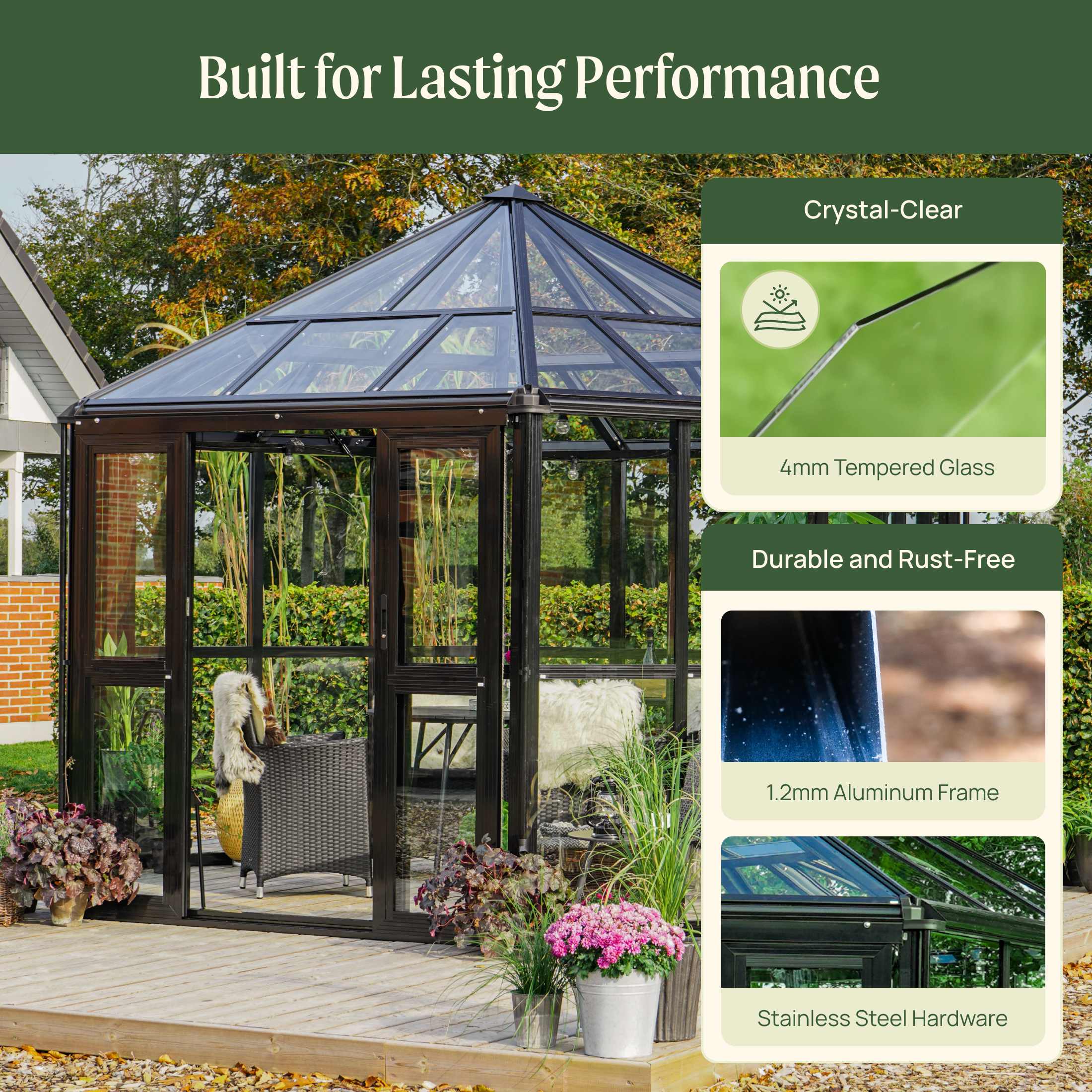 Vego Diamond Pavilion Greenhouse