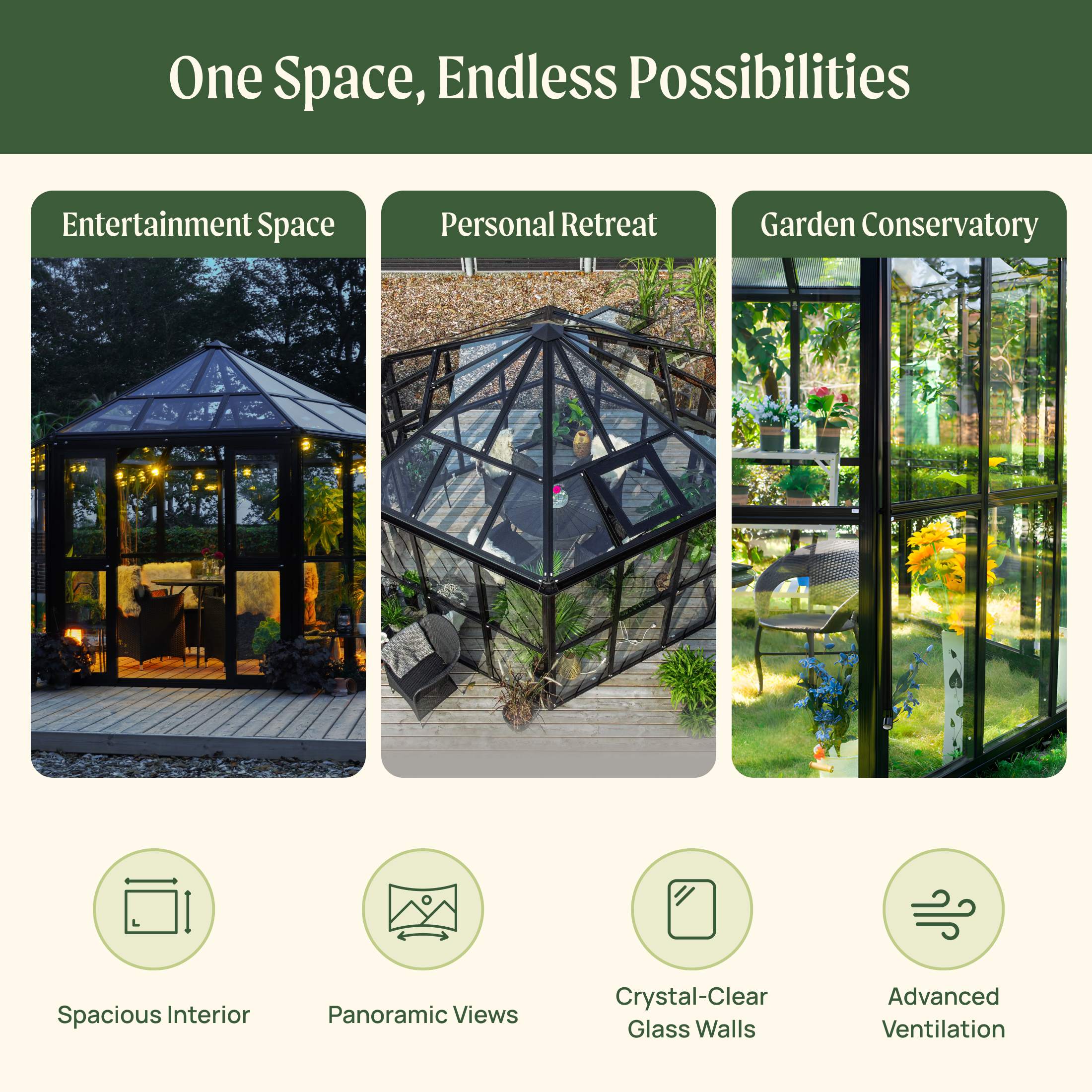 Vego Diamond Pavilion Greenhouse