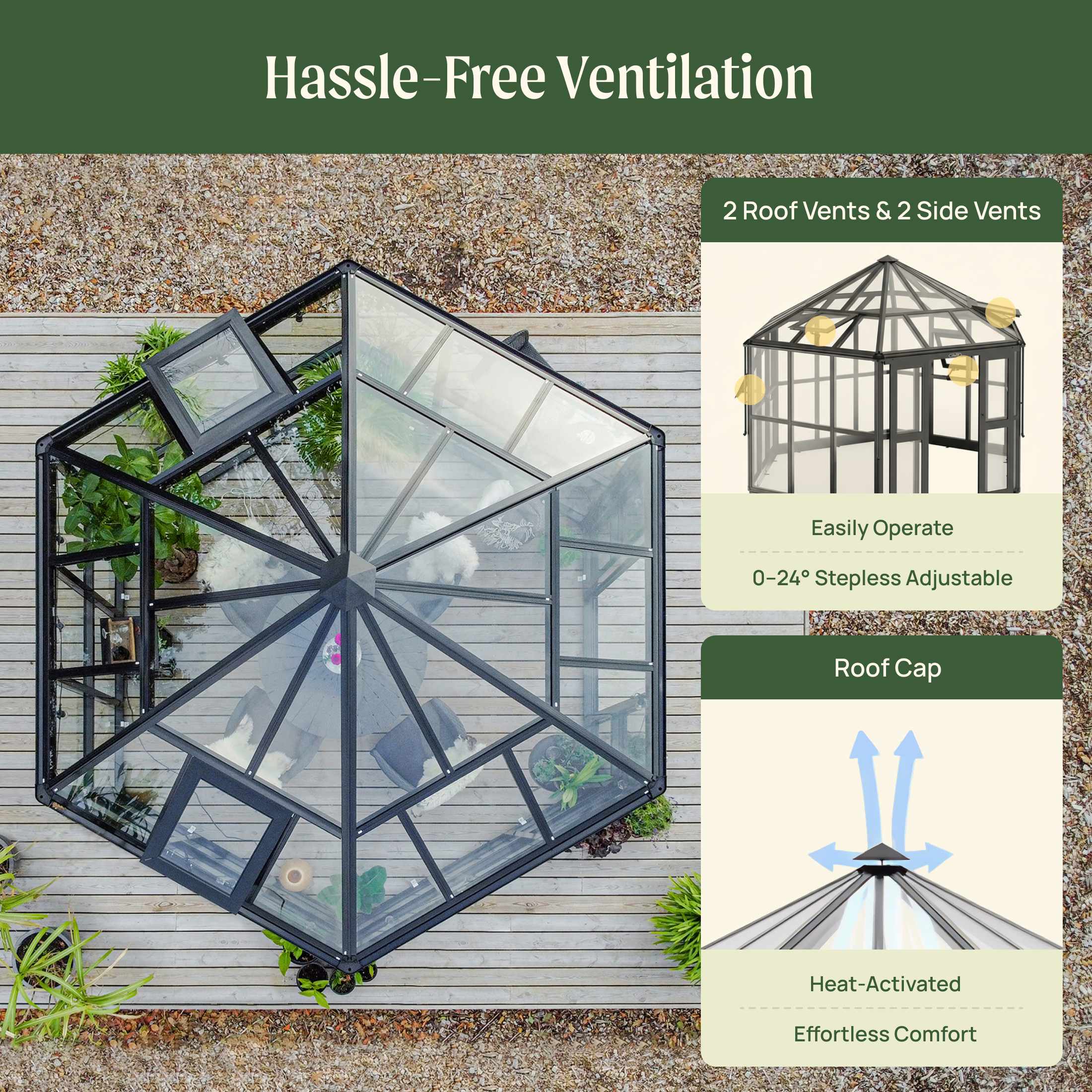Vego Diamond Pavilion Greenhouse