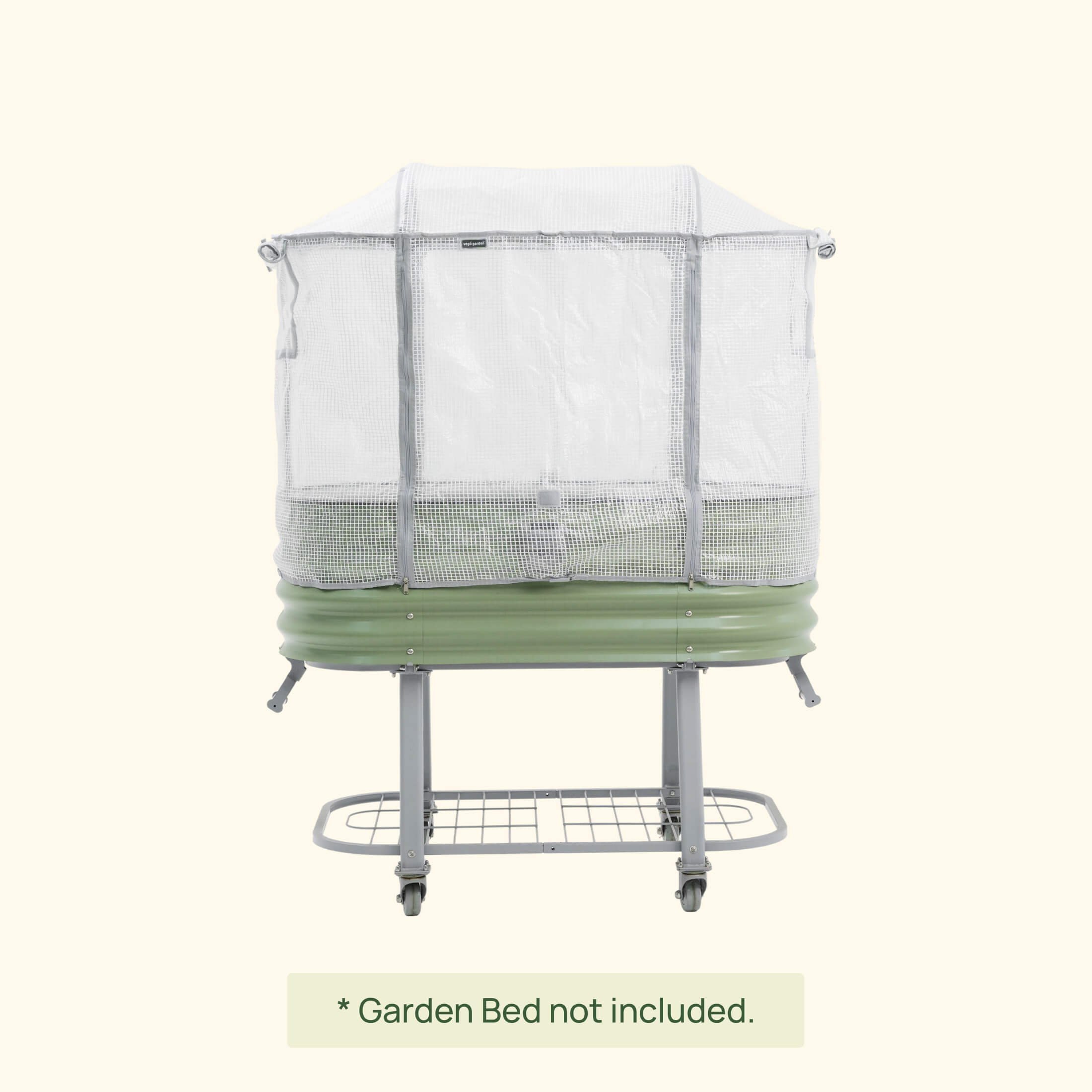 Greenhouse Frost Cover & Trellis System for Self-Watering Elevated Rolling Bed