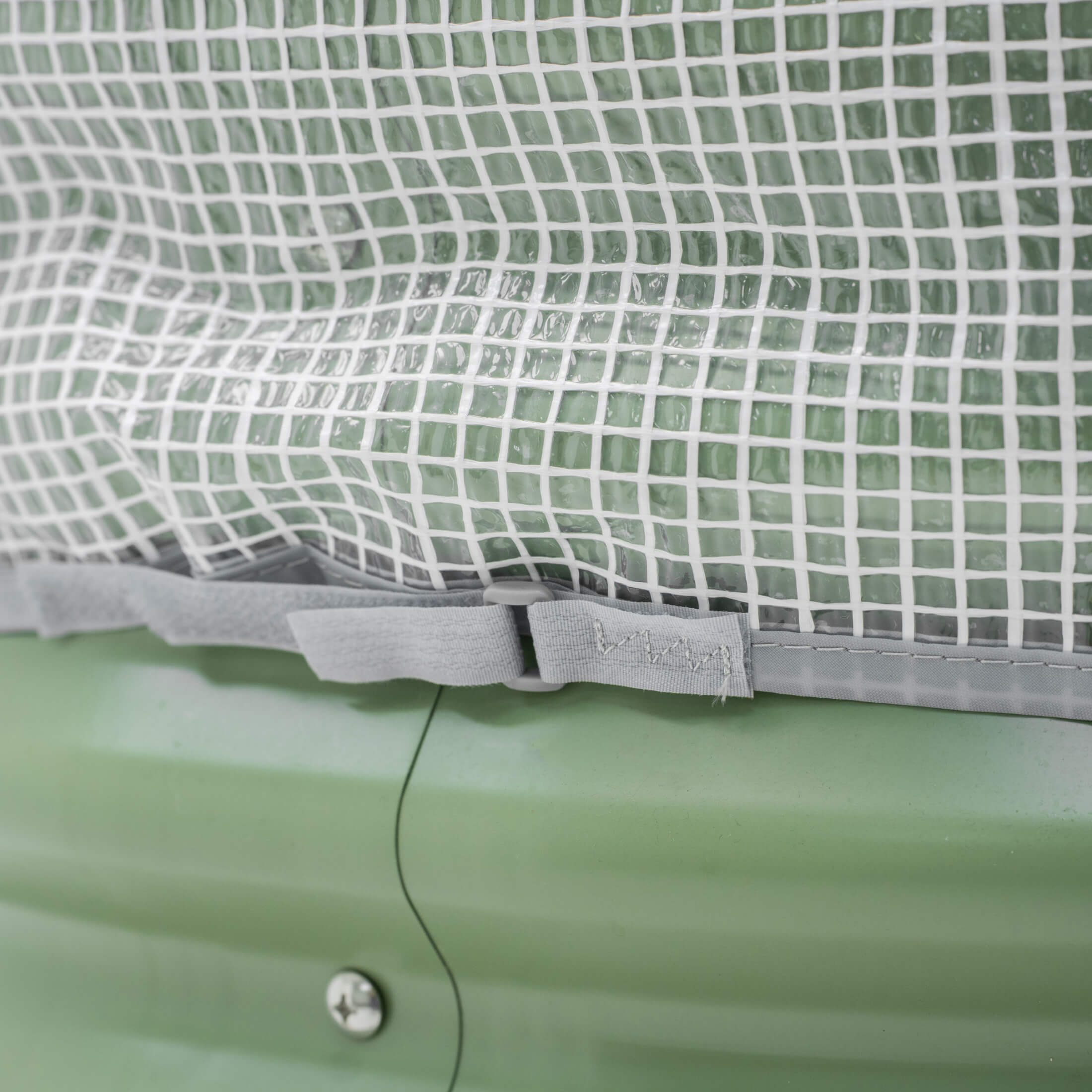 Greenhouse Frost Cover & Trellis System for Self-Watering Elevated Rolling Bed