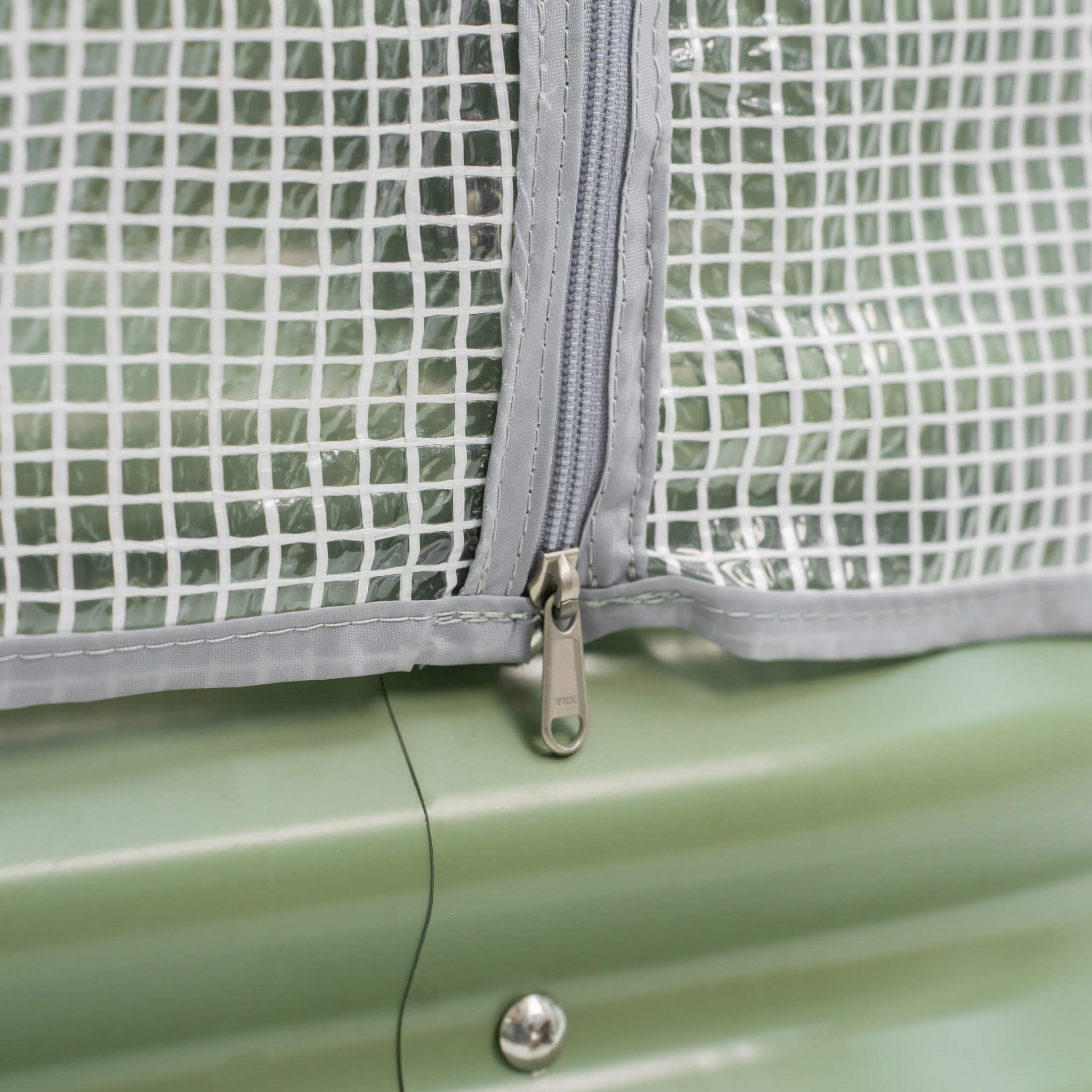 Greenhouse Frost Cover & Trellis System for Self-Watering Elevated Rolling Bed