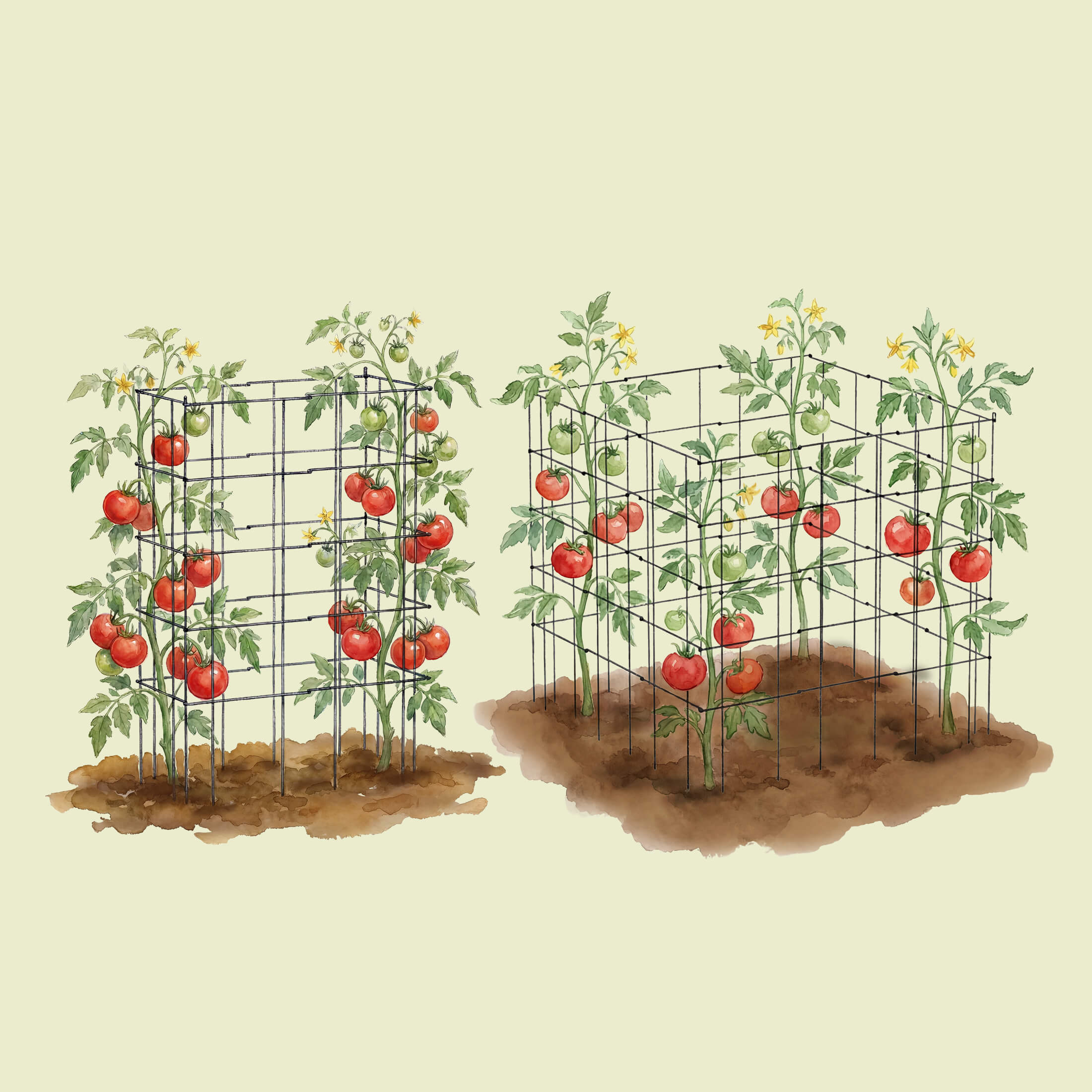 FlexGrow 3-Panel Tomato Cage - 14.5" Triangle