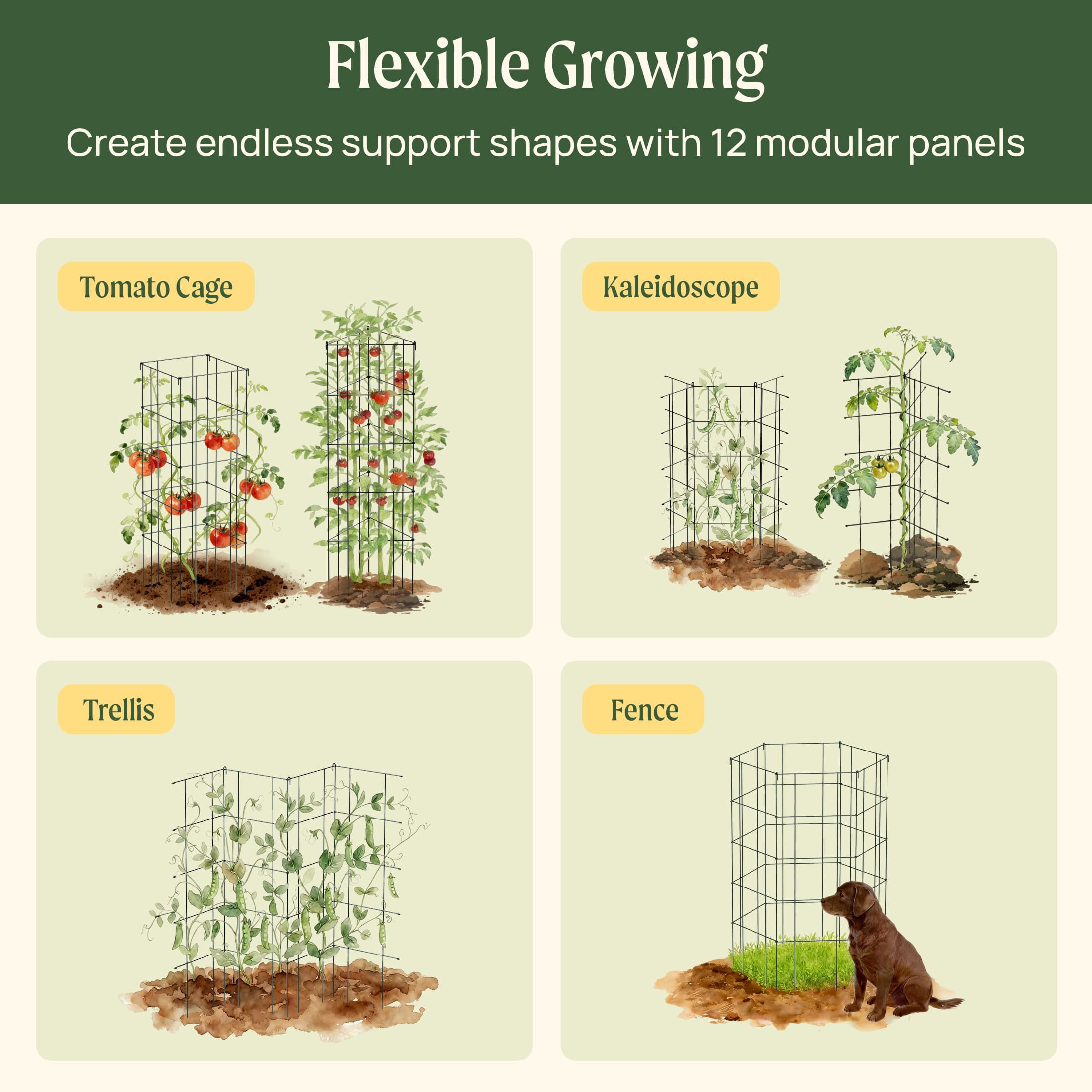 FlexGrow Modular Trellis - 12 Pack