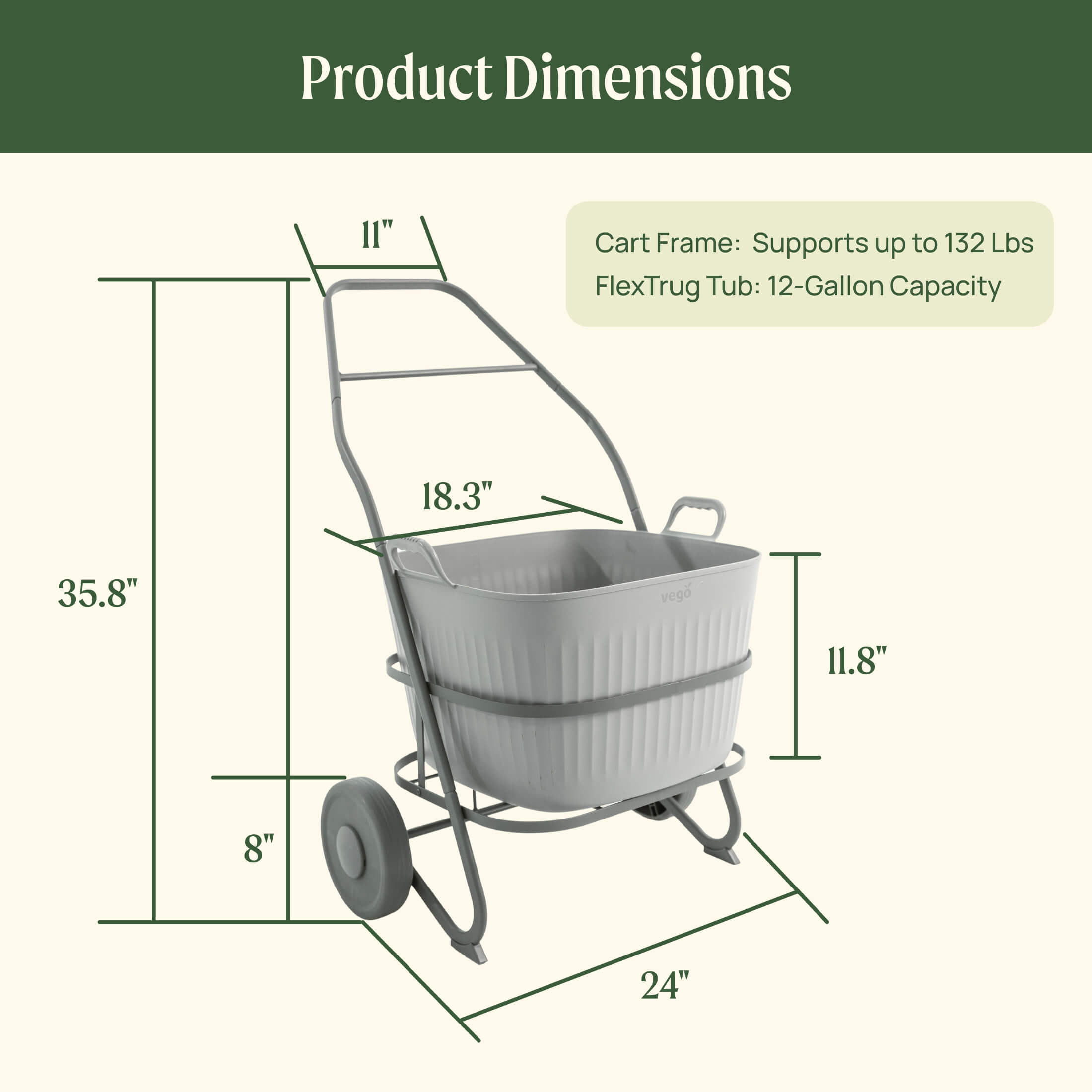 FlexTrug™ 12-Gallon Utility Cart