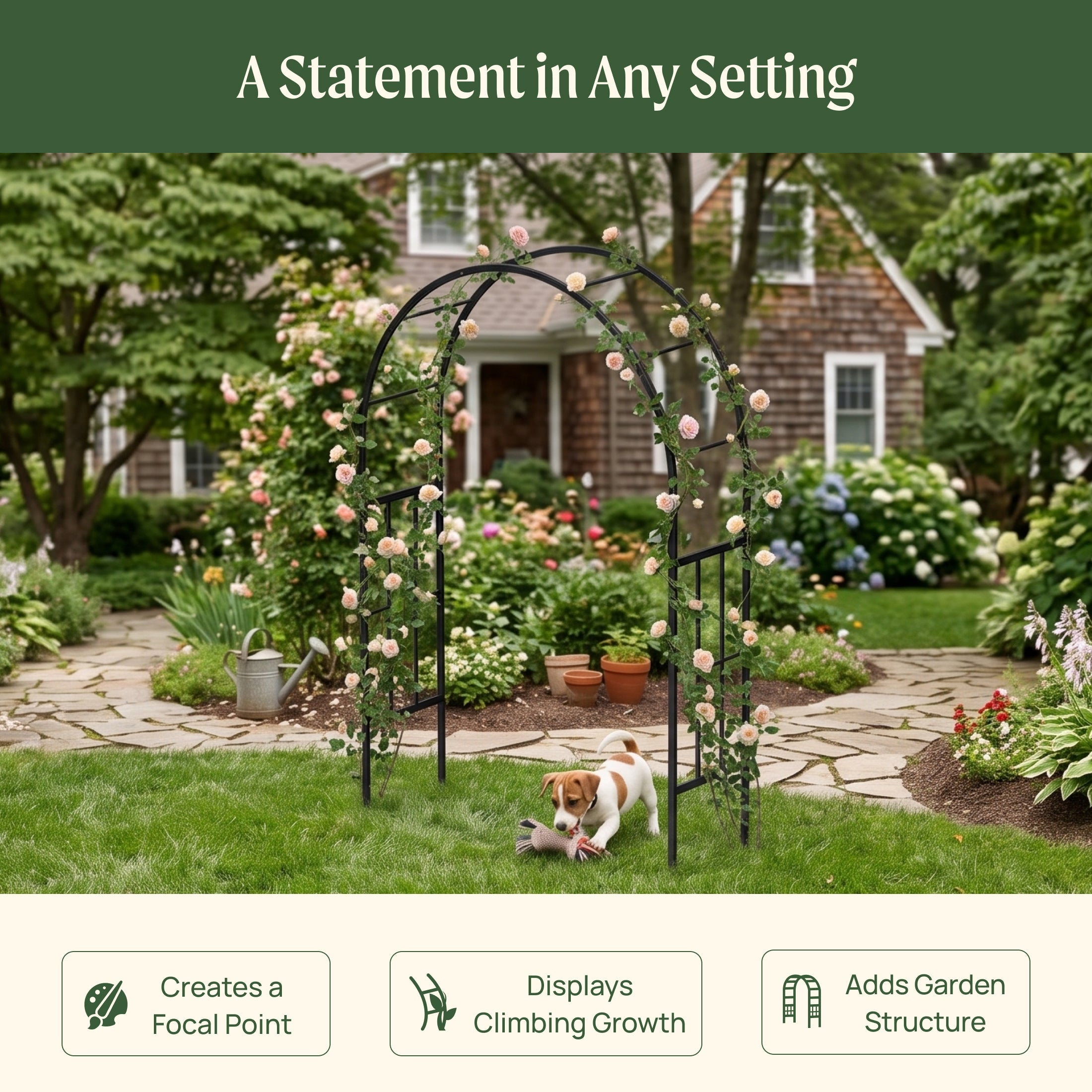 Heritage Round Garden Arch - 5.75ft