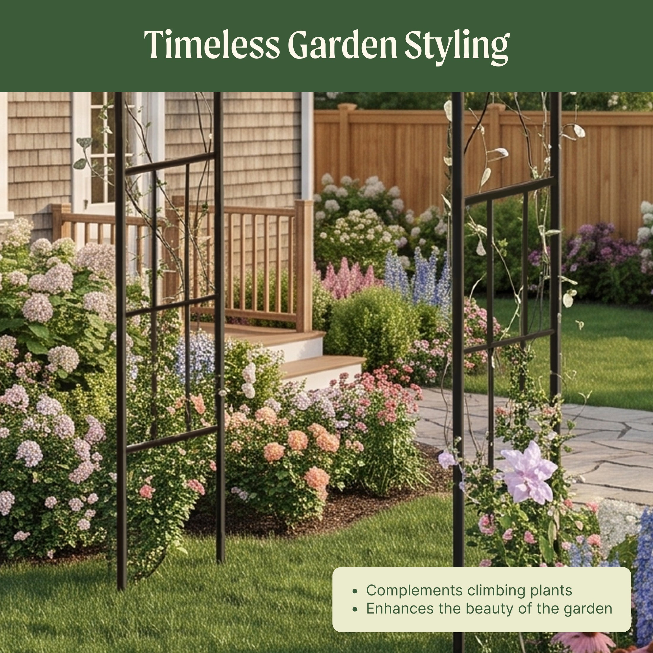 Heritage Round Garden Arch - 4.75ft