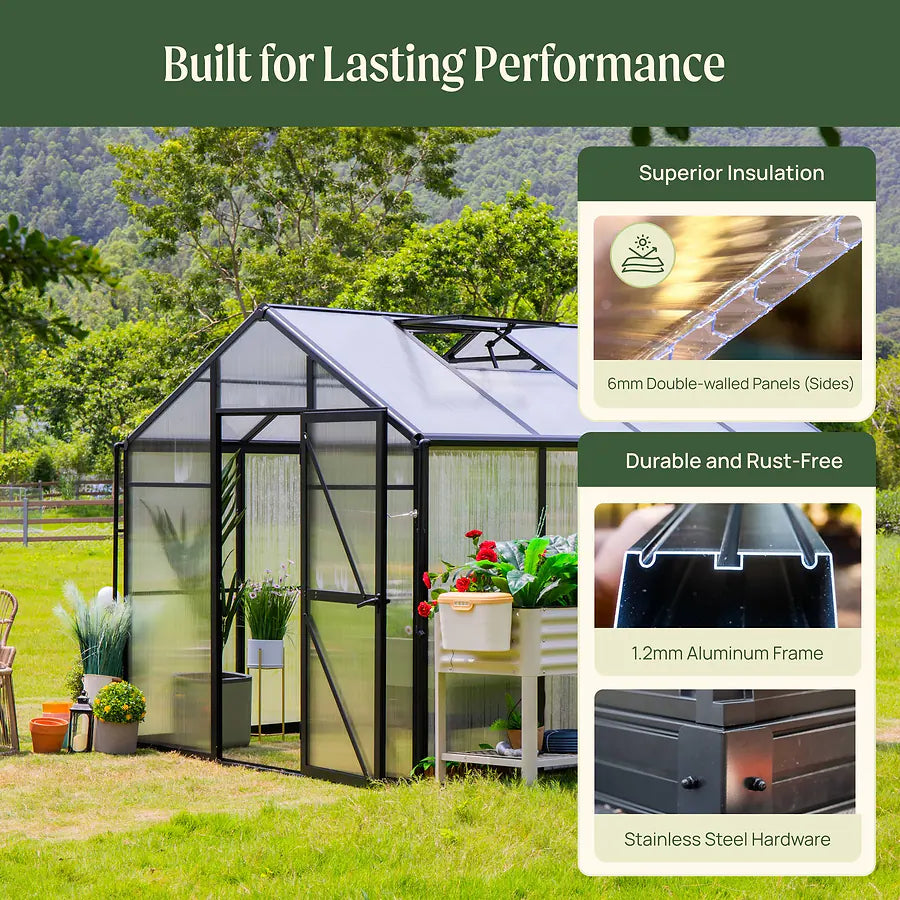 Vego Junior Victorian Greenhouse - 8.0ft Wide