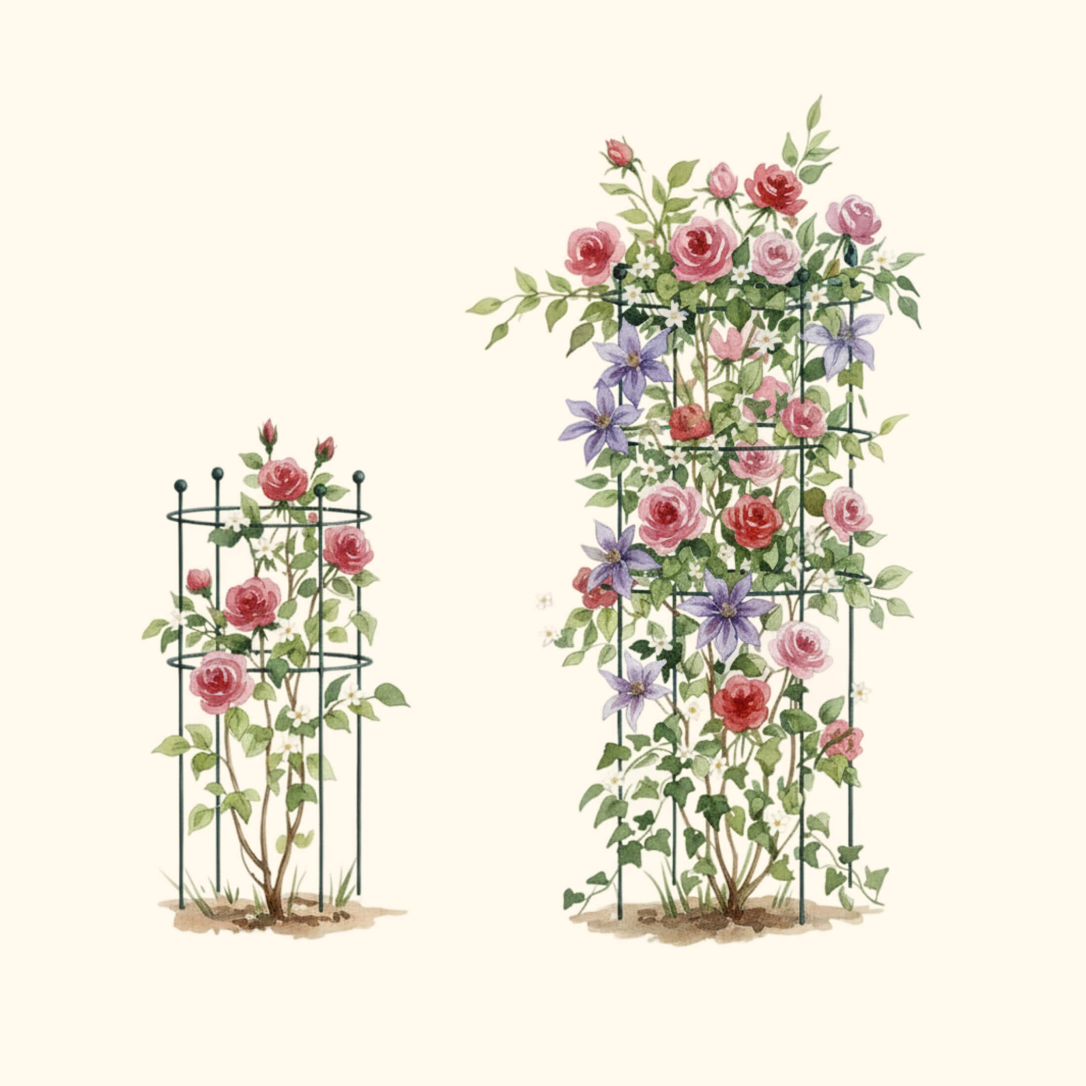 Flower Cage Round - 2 Pack