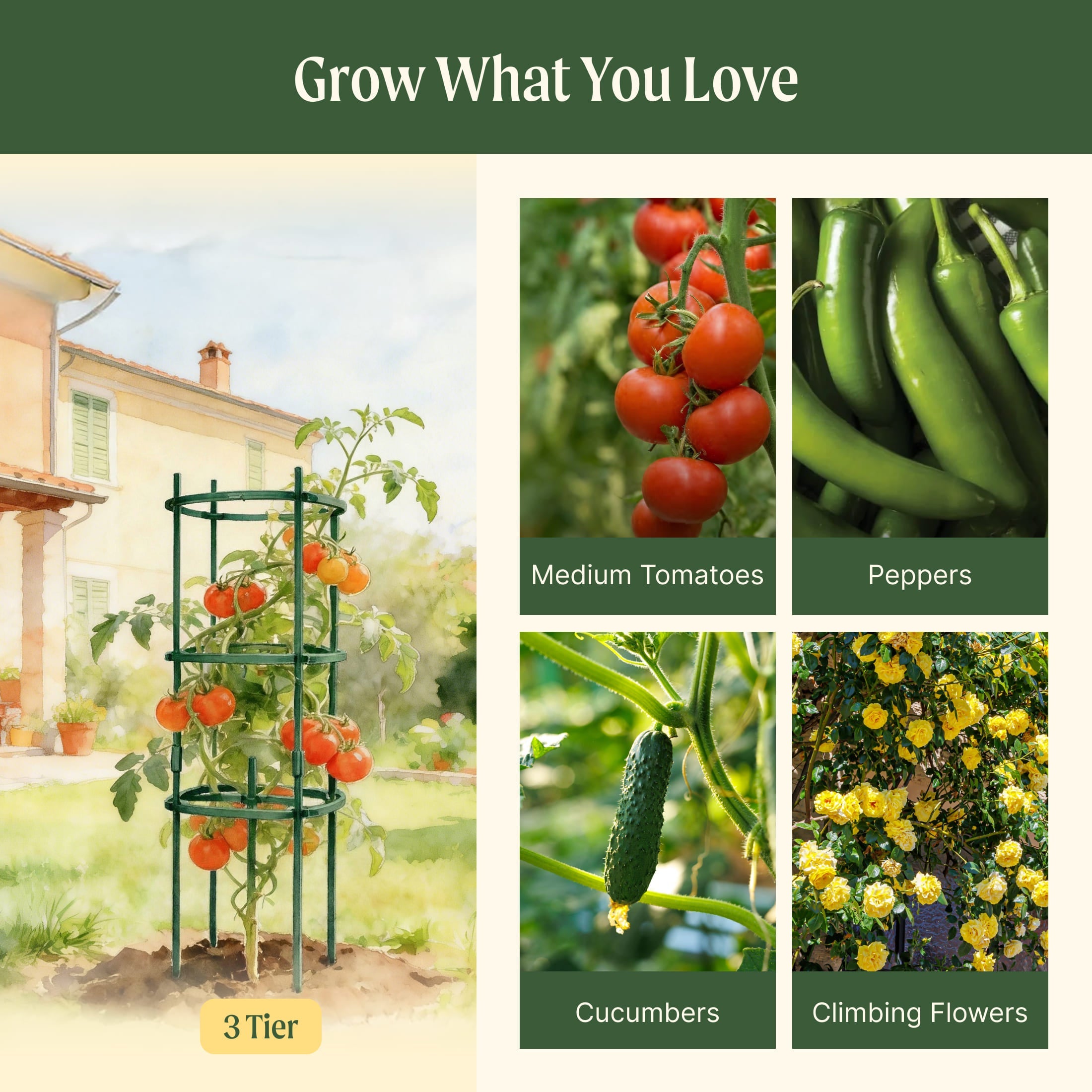 MaxGrow Tomato Tower 3 Tier - 3 Pack
