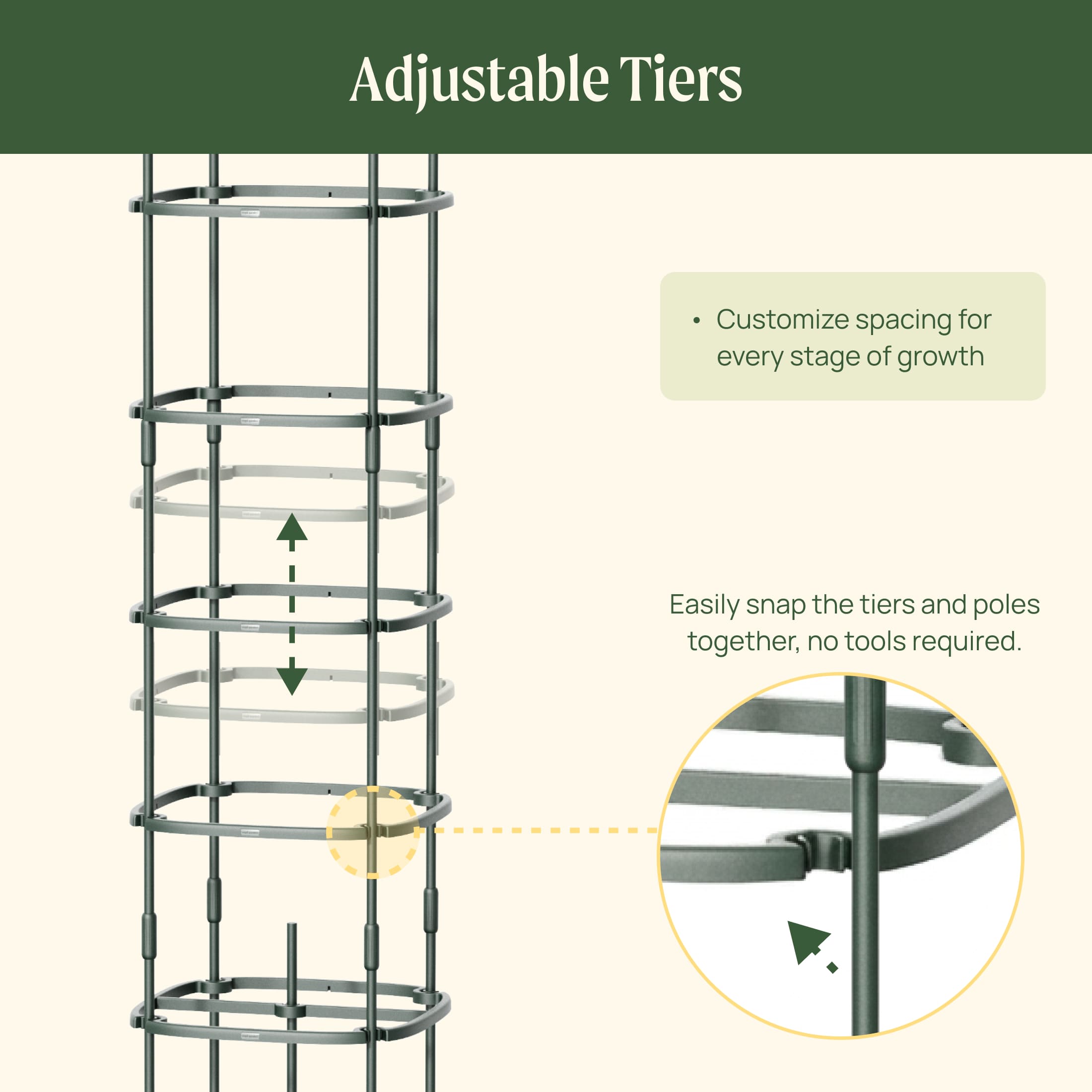 MaxGrow Tomato Tower 6 Tier - 3 Pack