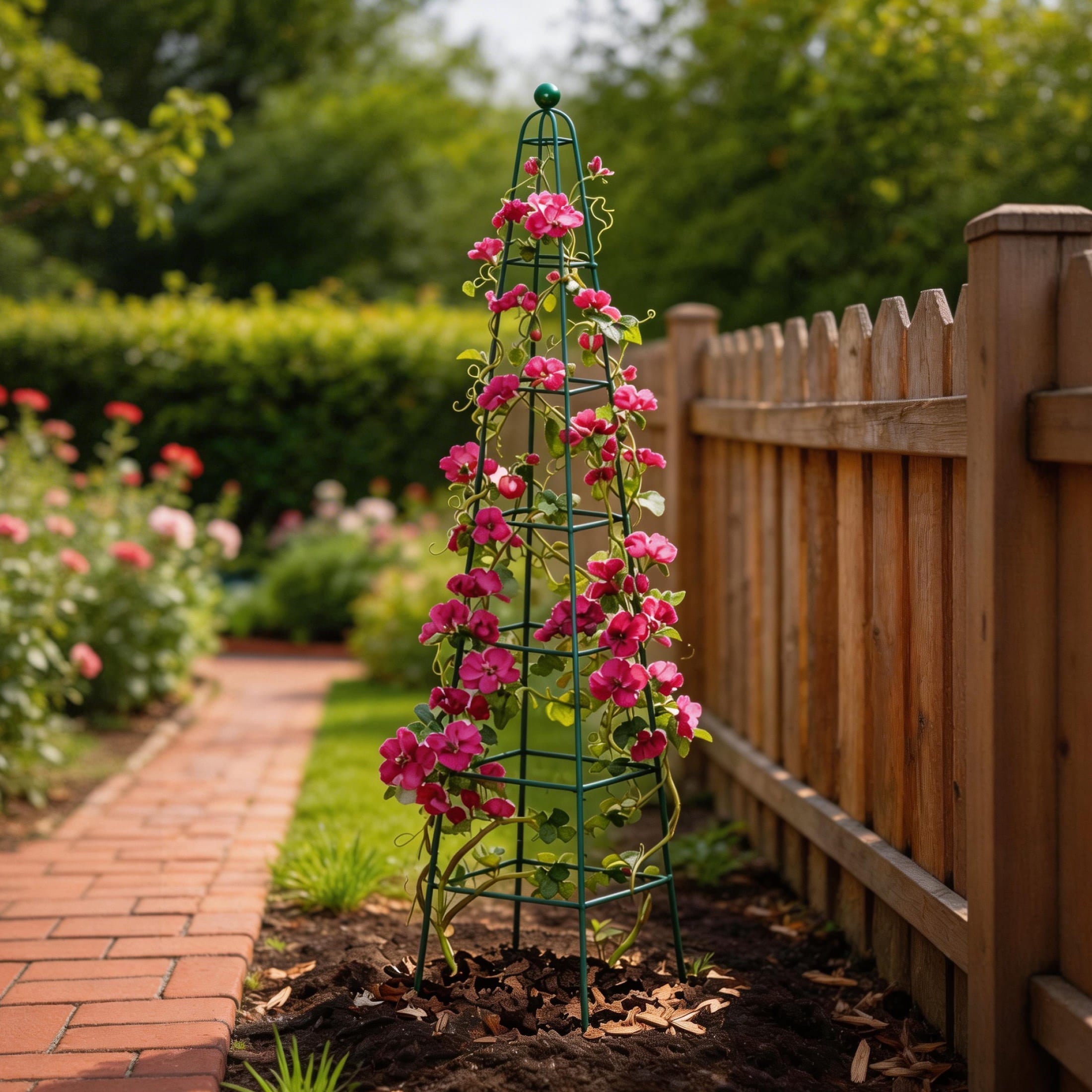 Pyramid Obelisk Garden Trellis - 9 ft