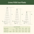 Pyramid Obelisk Garden Trellis - 7.8 ft