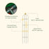 Round Obelisk Garden Trellis - 6.4 ft